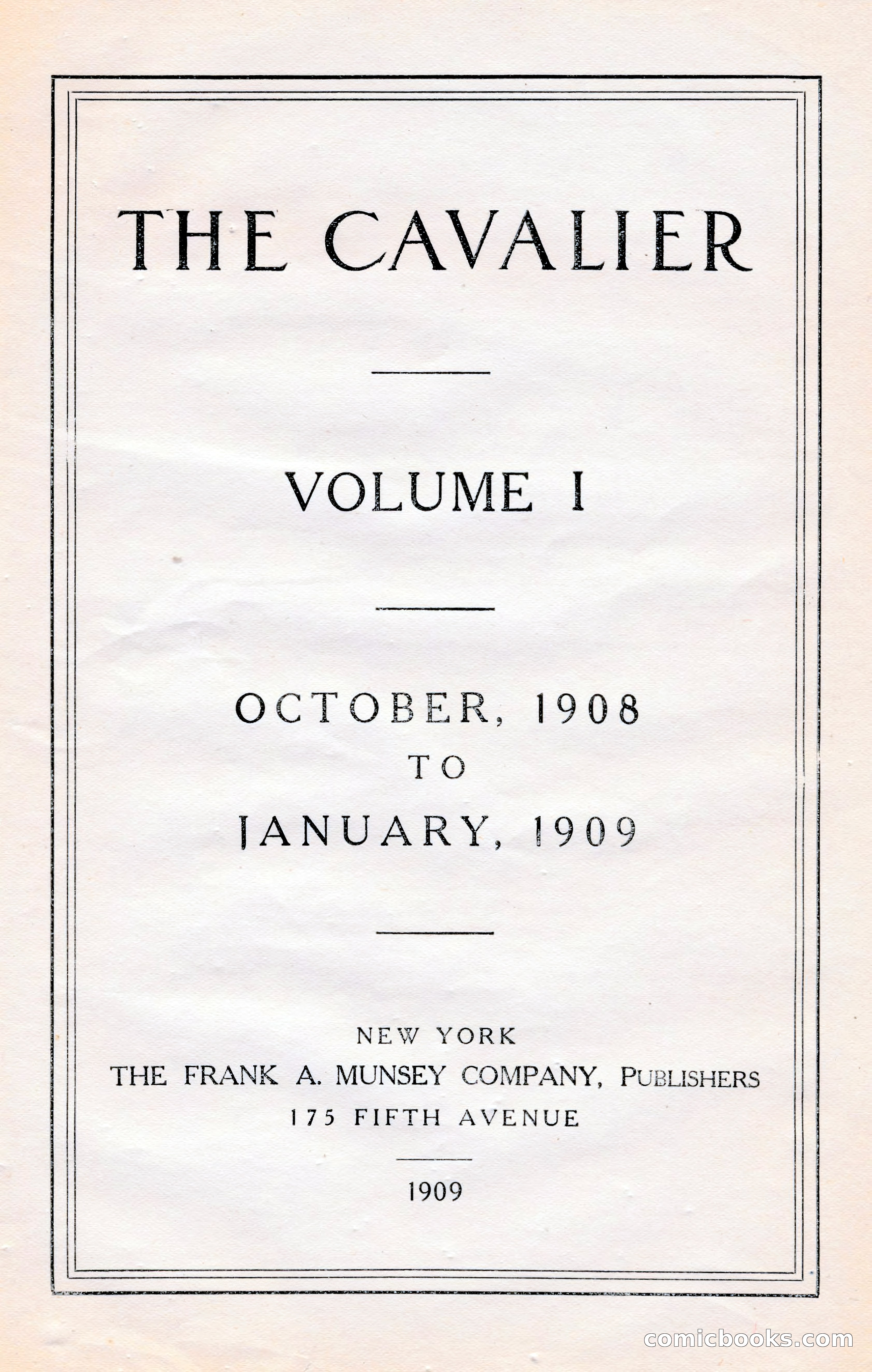 The Cavalier, January 1909 — page 191 of 197
