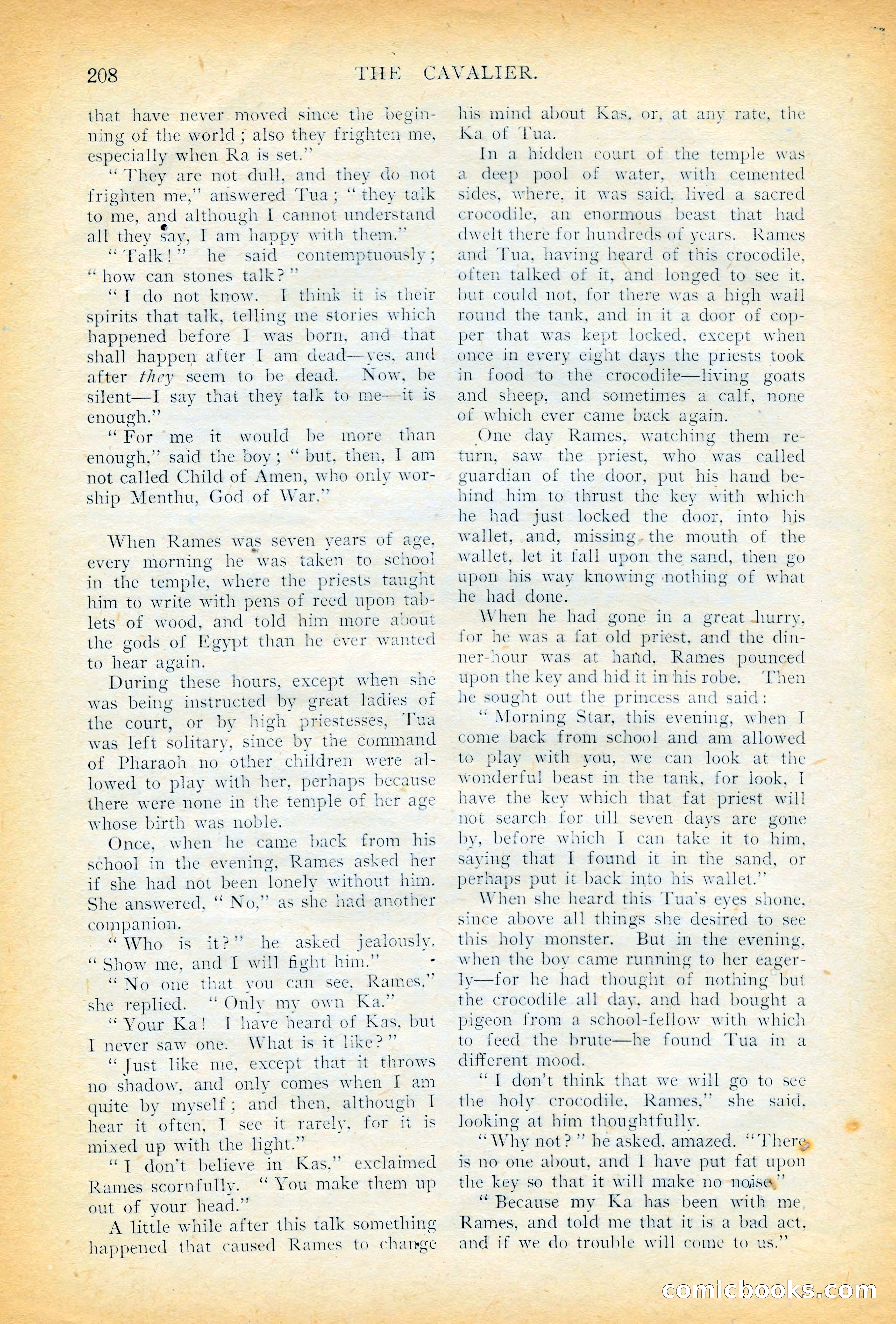 The Cavalier, November 1909 — page 18 of 209