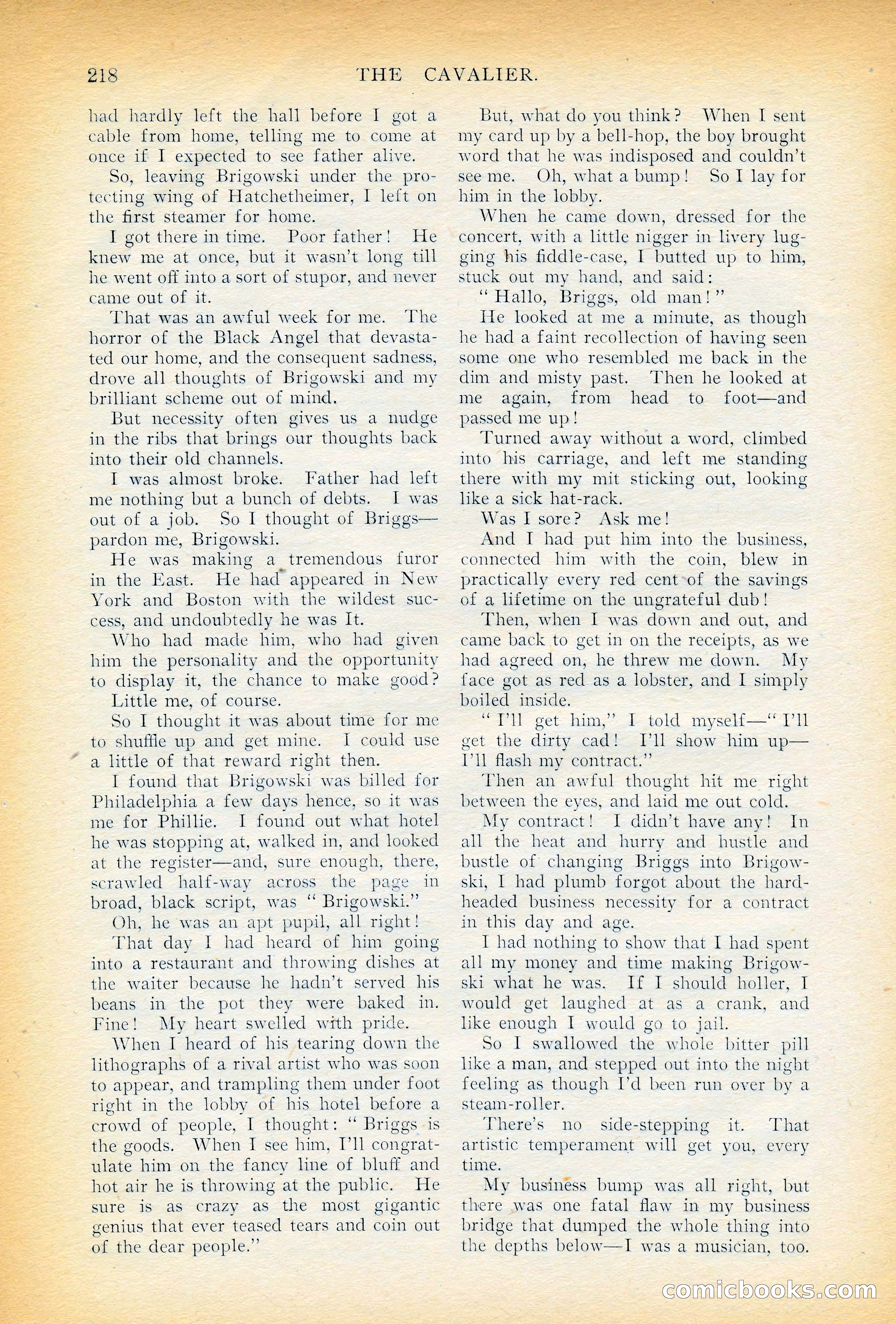 The Cavalier, November 1909 — page 28 of 209