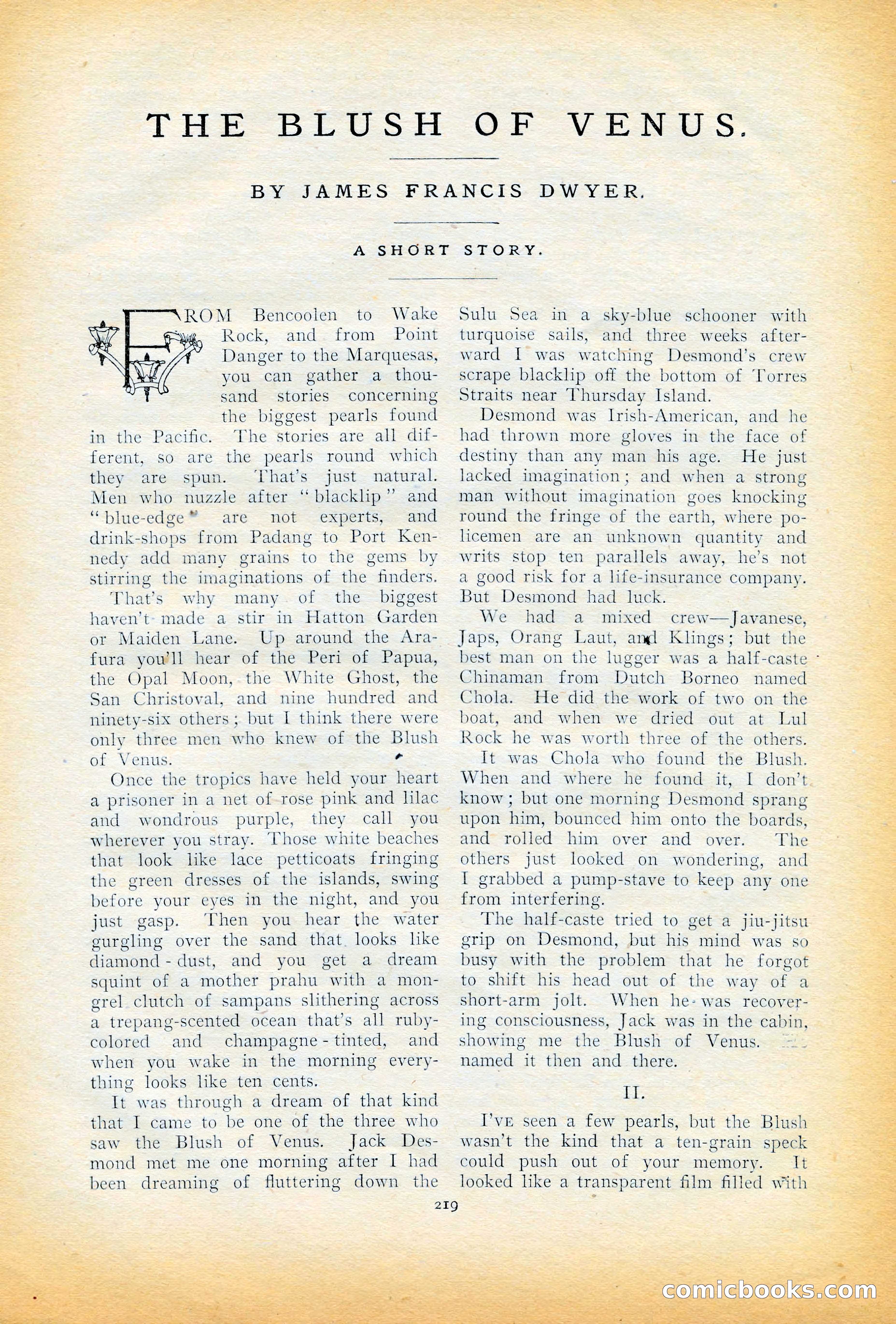 The Cavalier, November 1909 — page 29 of 209