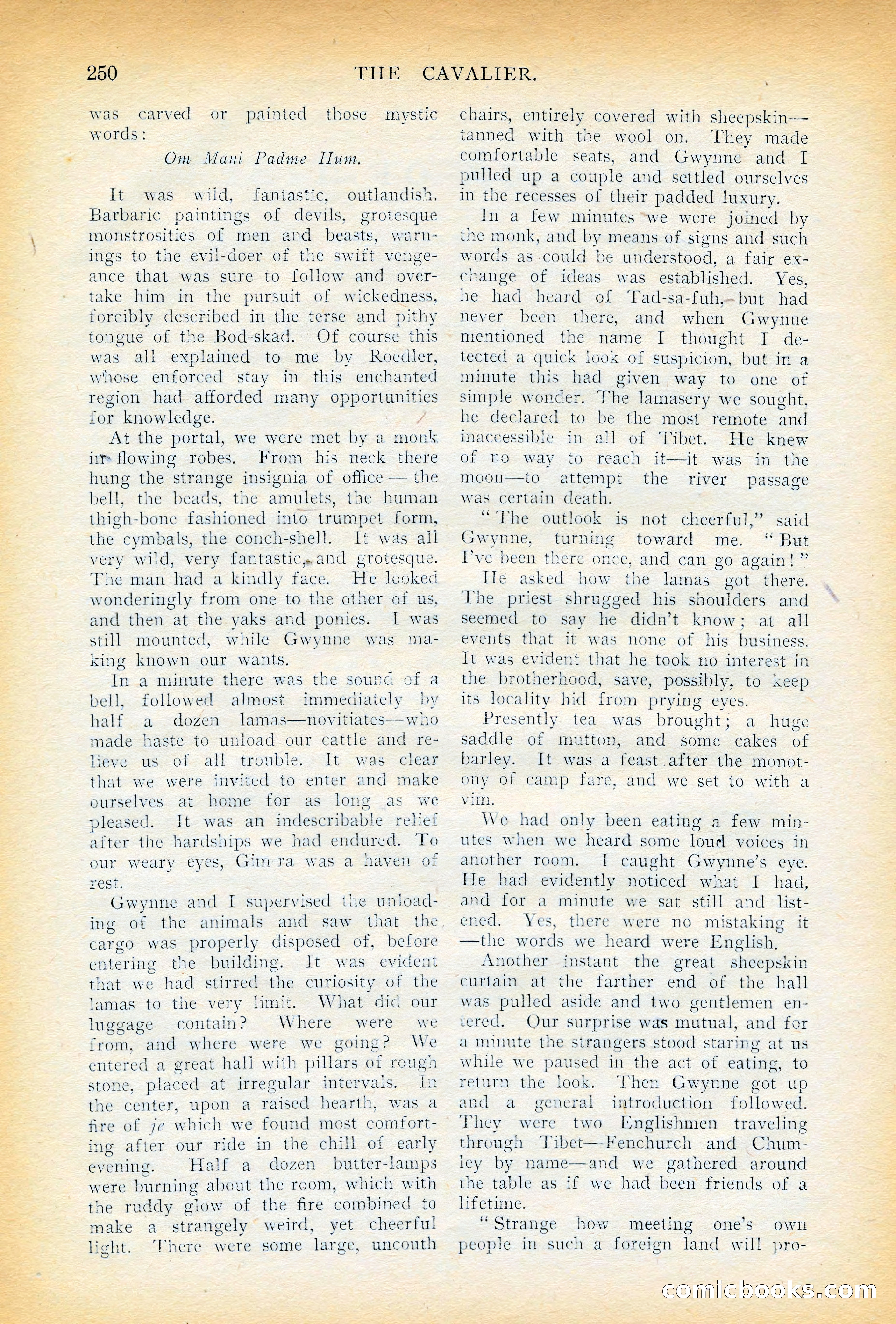 The Cavalier, November 1909 — page 60 of 209