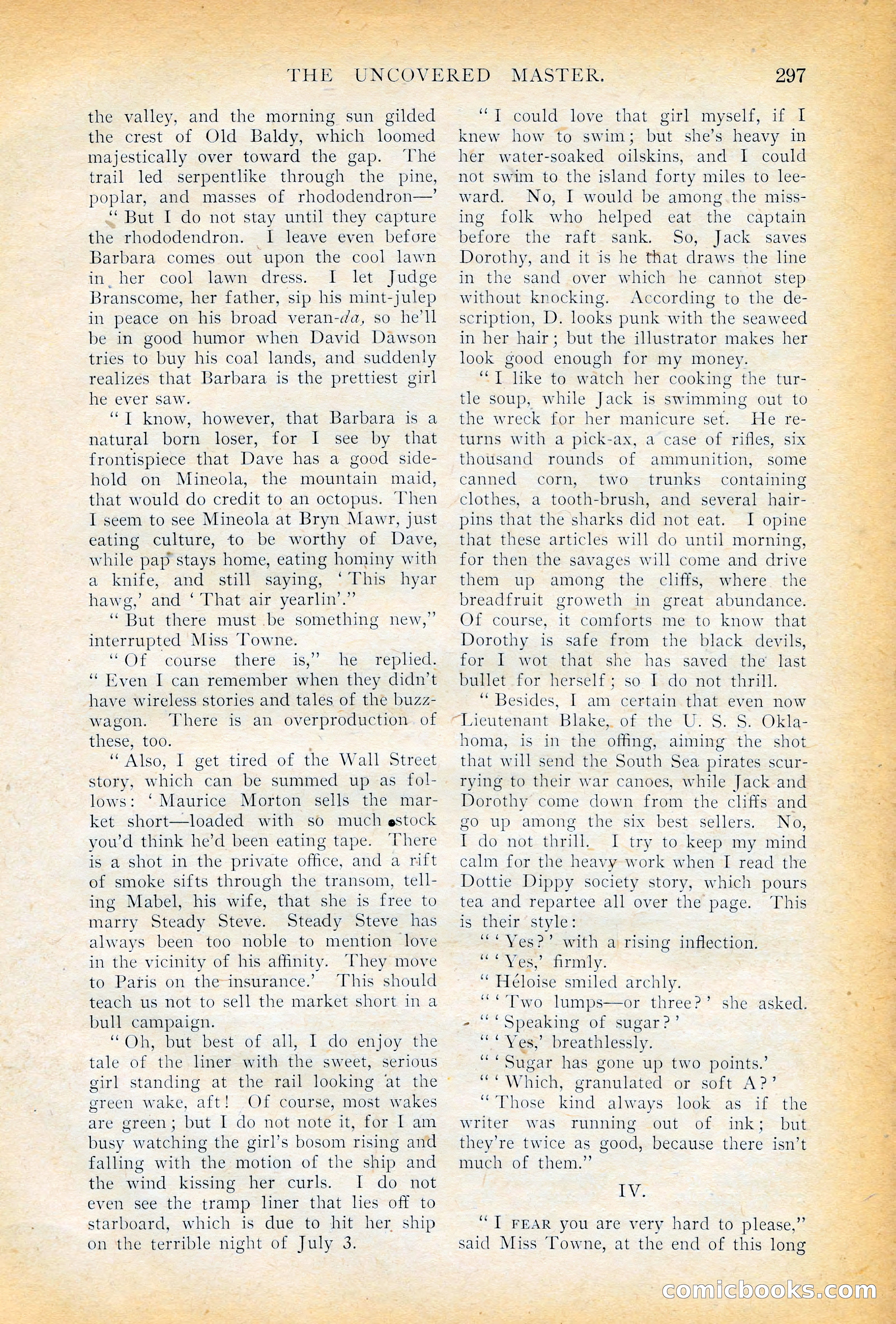 The Cavalier, November 1909 — page 107 of 209