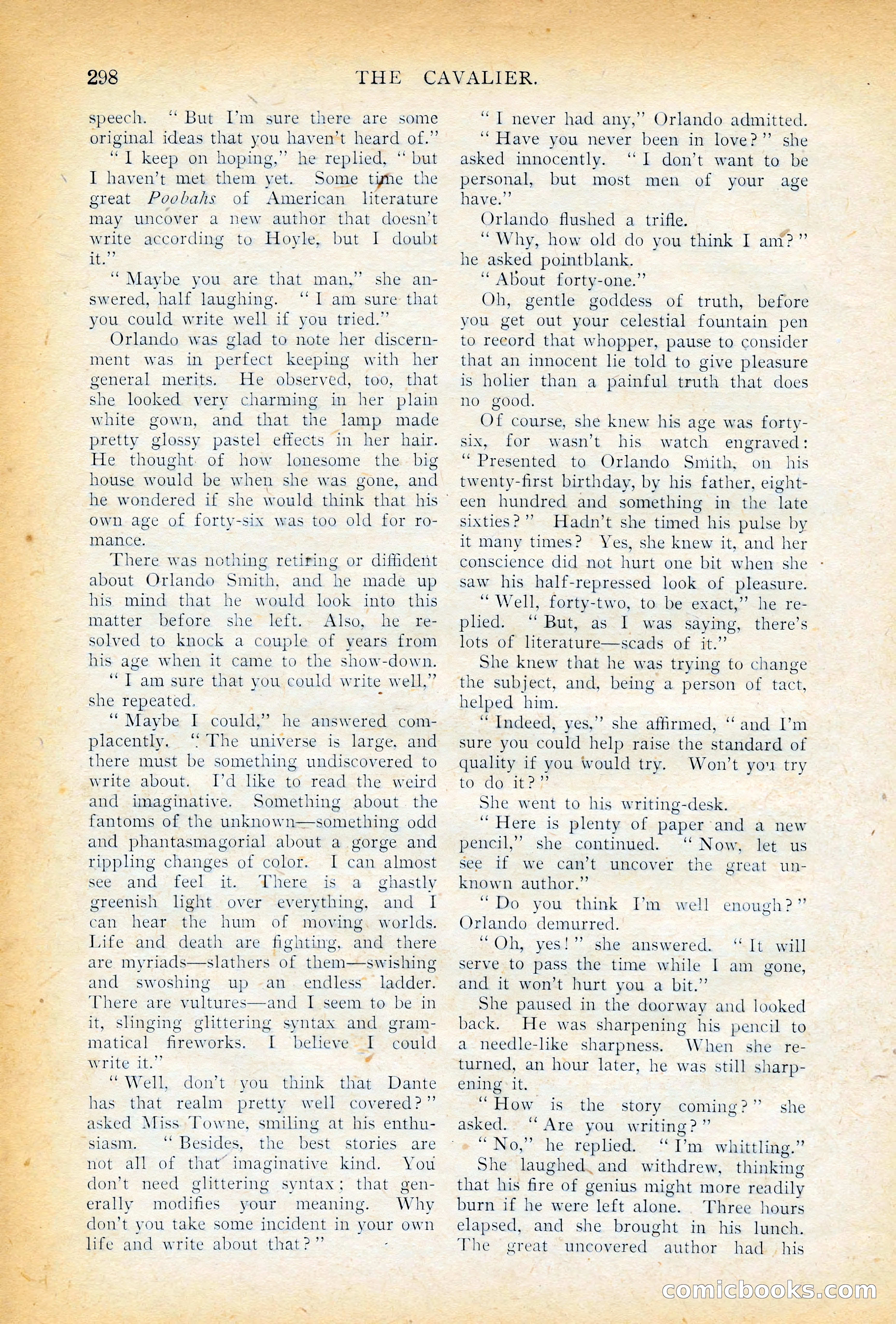 The Cavalier, November 1909 — page 108 of 209