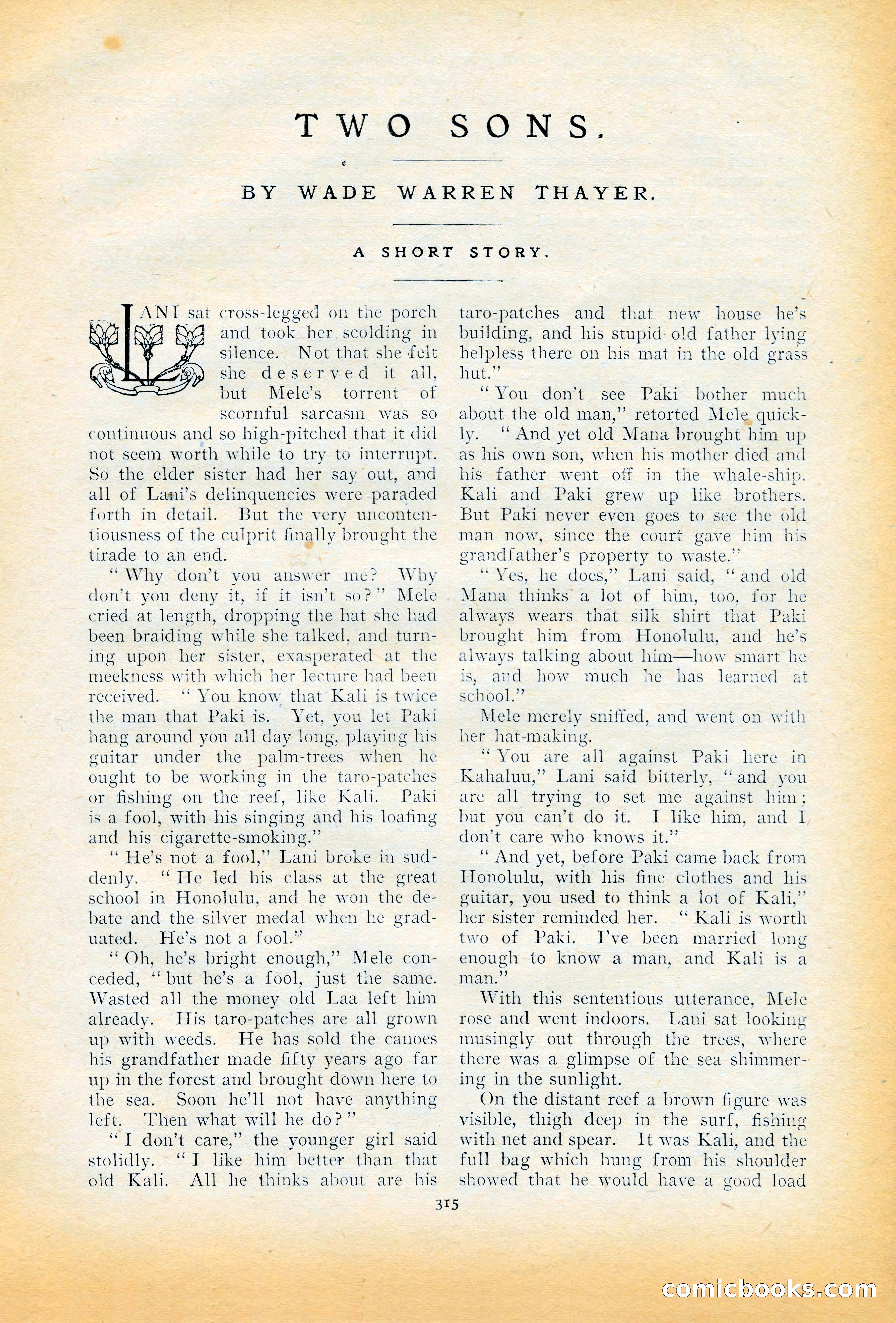 The Cavalier, November 1909 — page 125 of 209