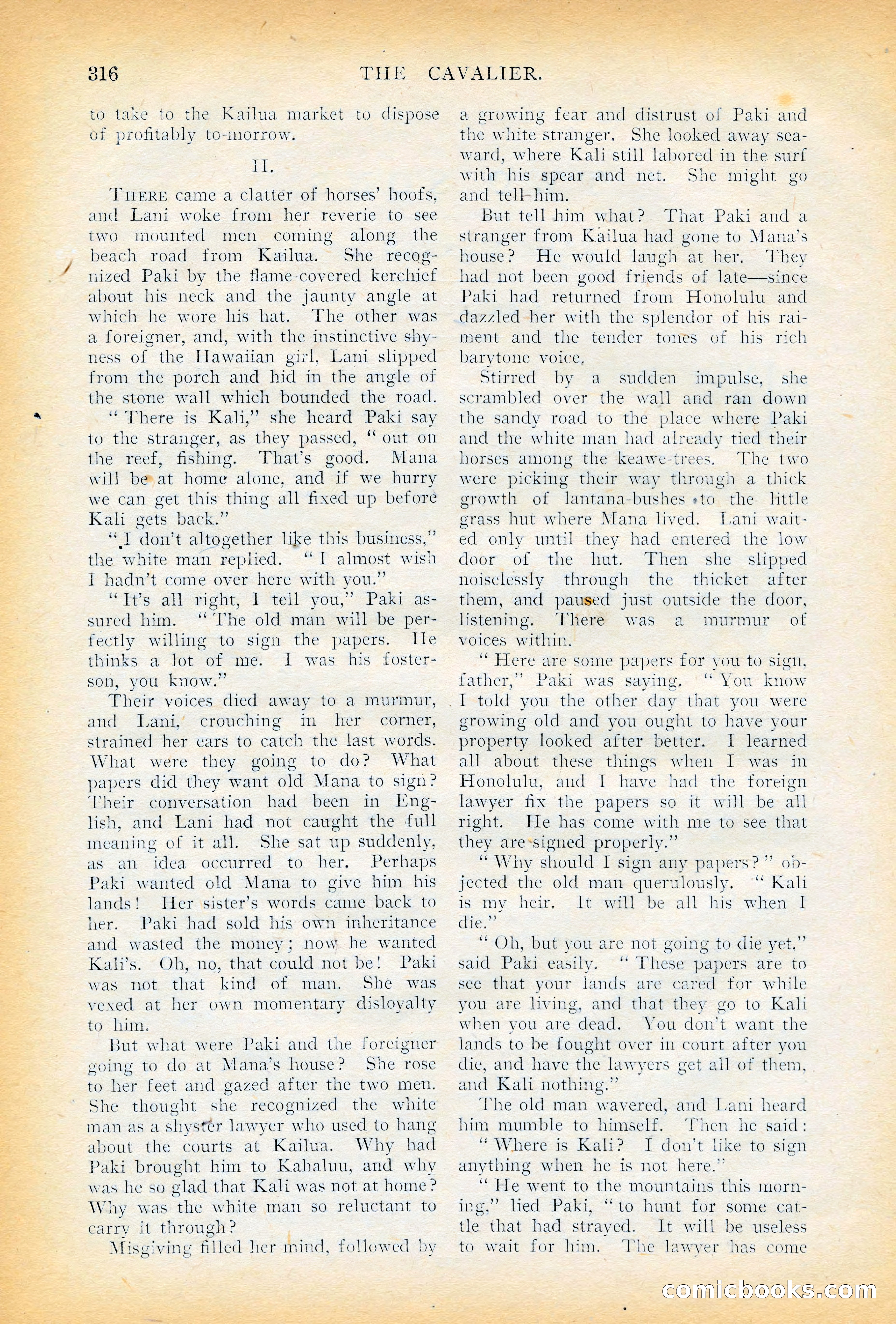 The Cavalier, November 1909 — page 126 of 209