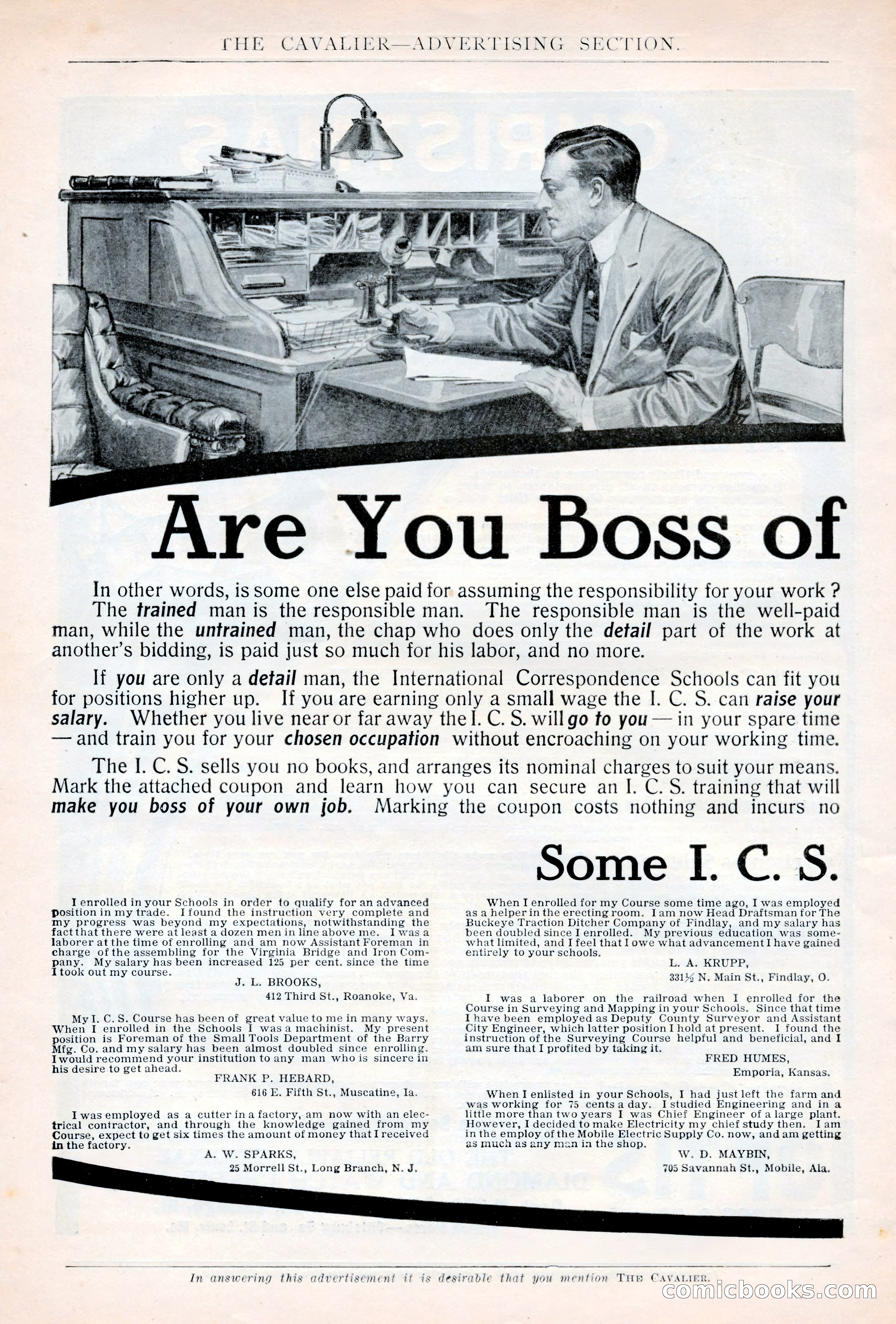 The Cavalier, November 1909 — page 196 of 209