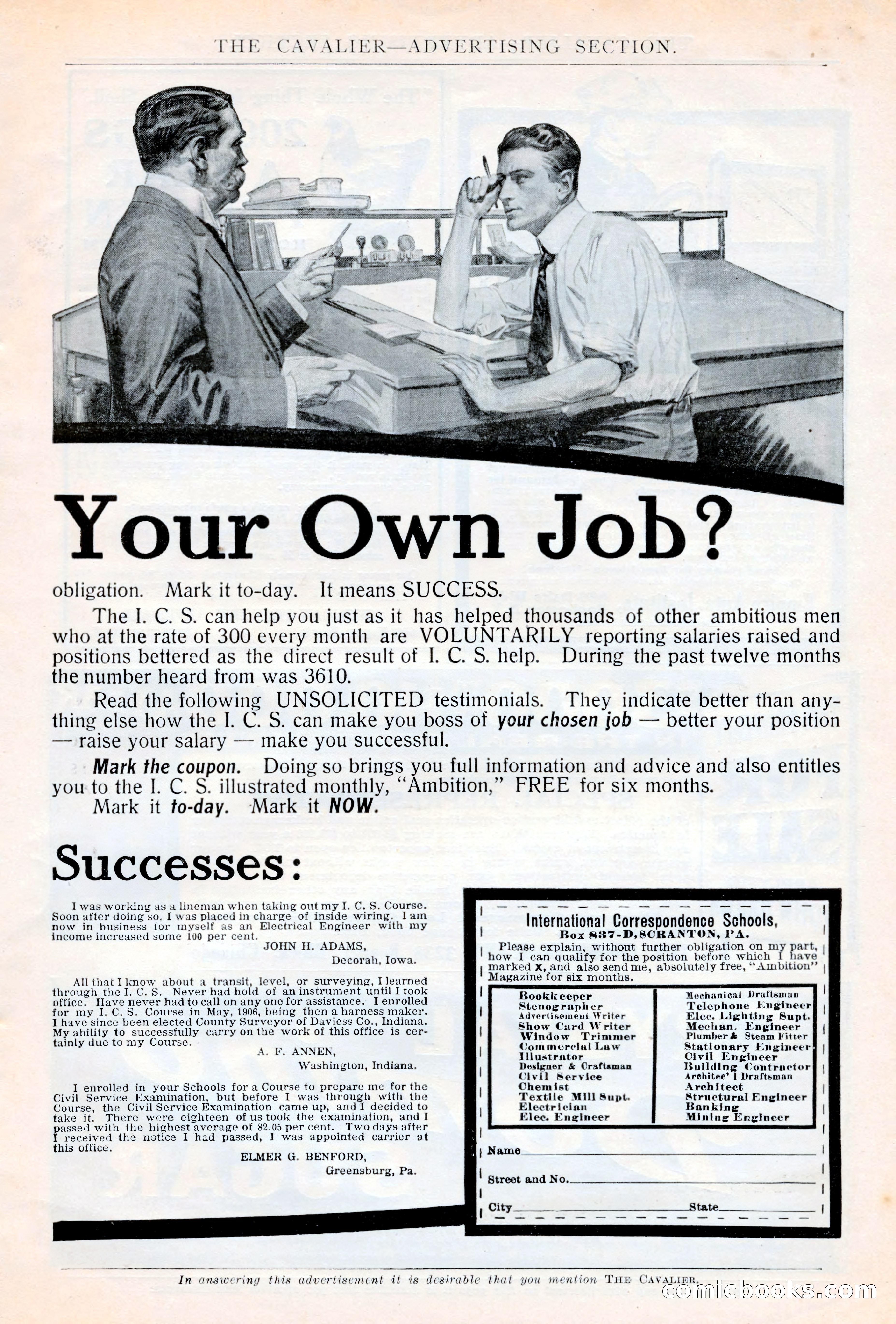 The Cavalier, November 1909 — page 197 of 209