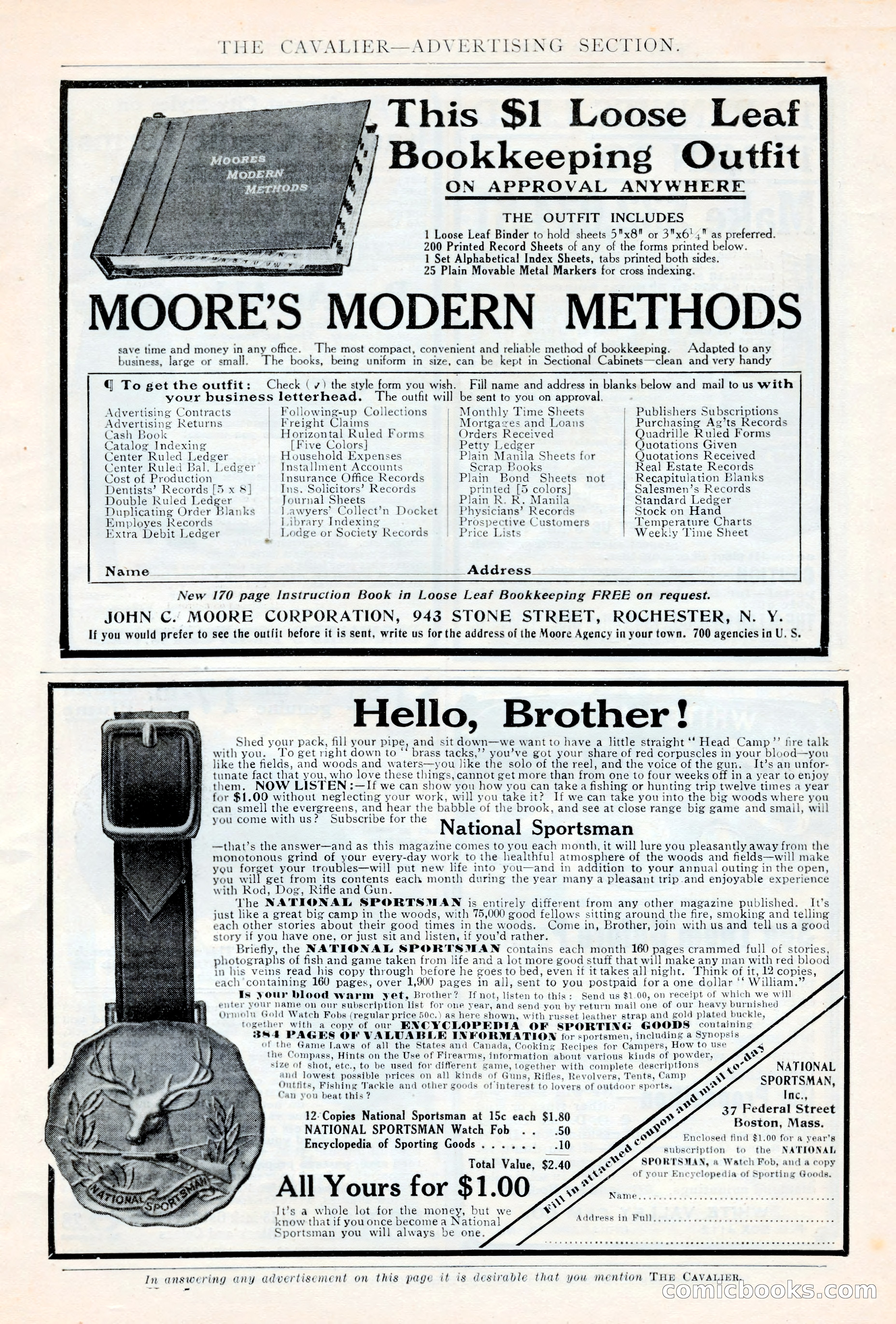 The Cavalier, November 1909 — page 199 of 209