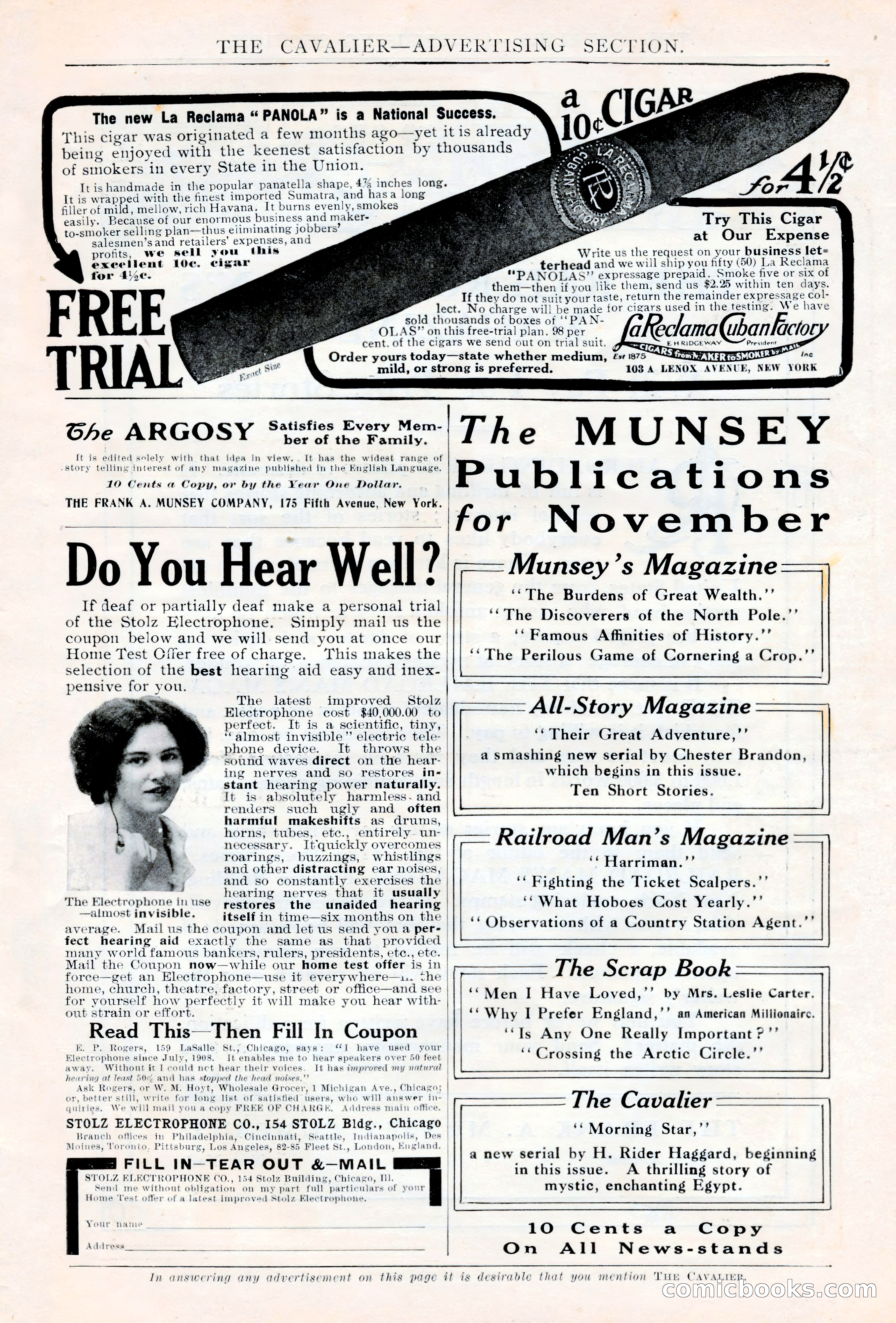The Cavalier, November 1909 — page 203 of 209