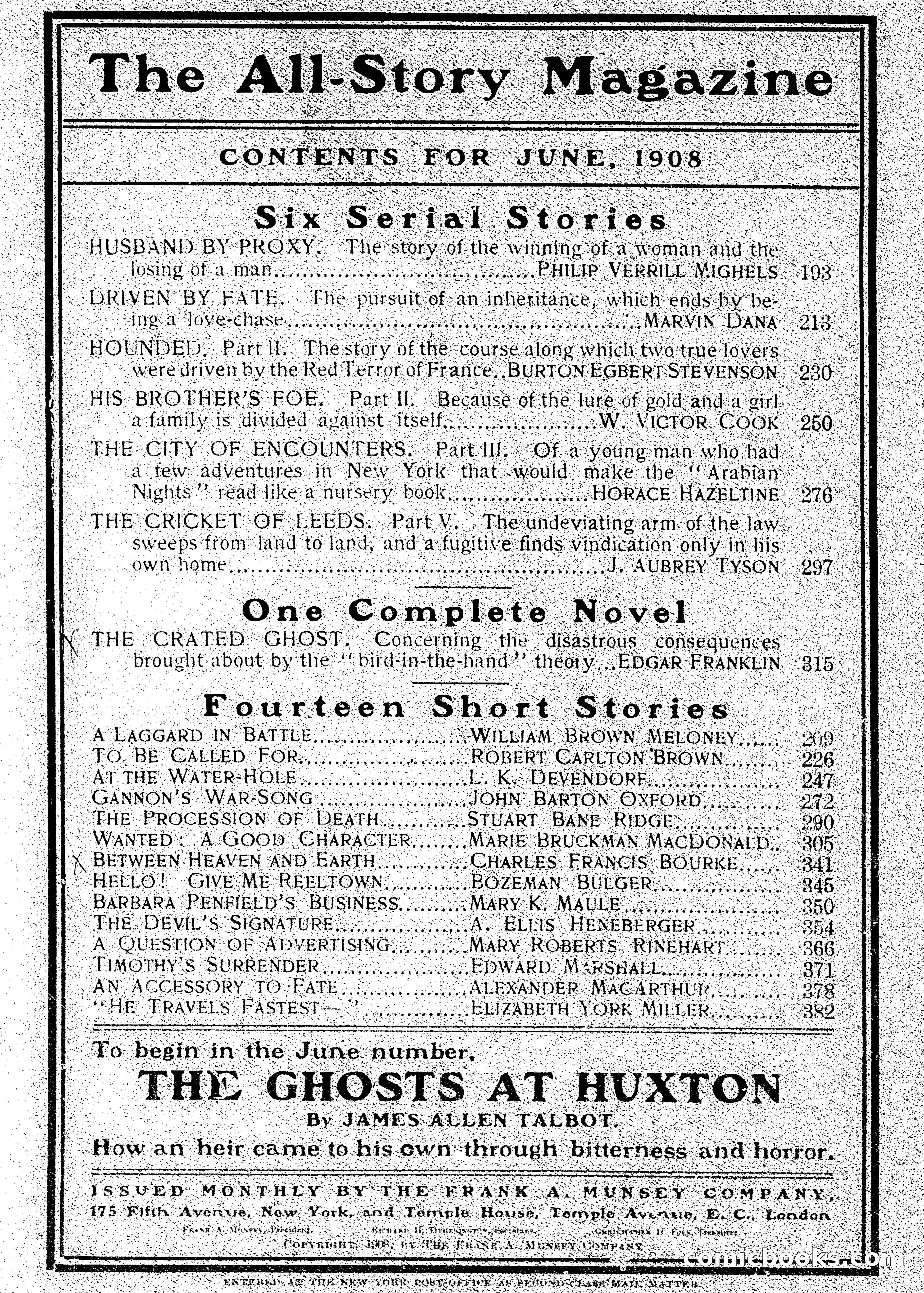 The All-Story Magazine — page 2 of 14