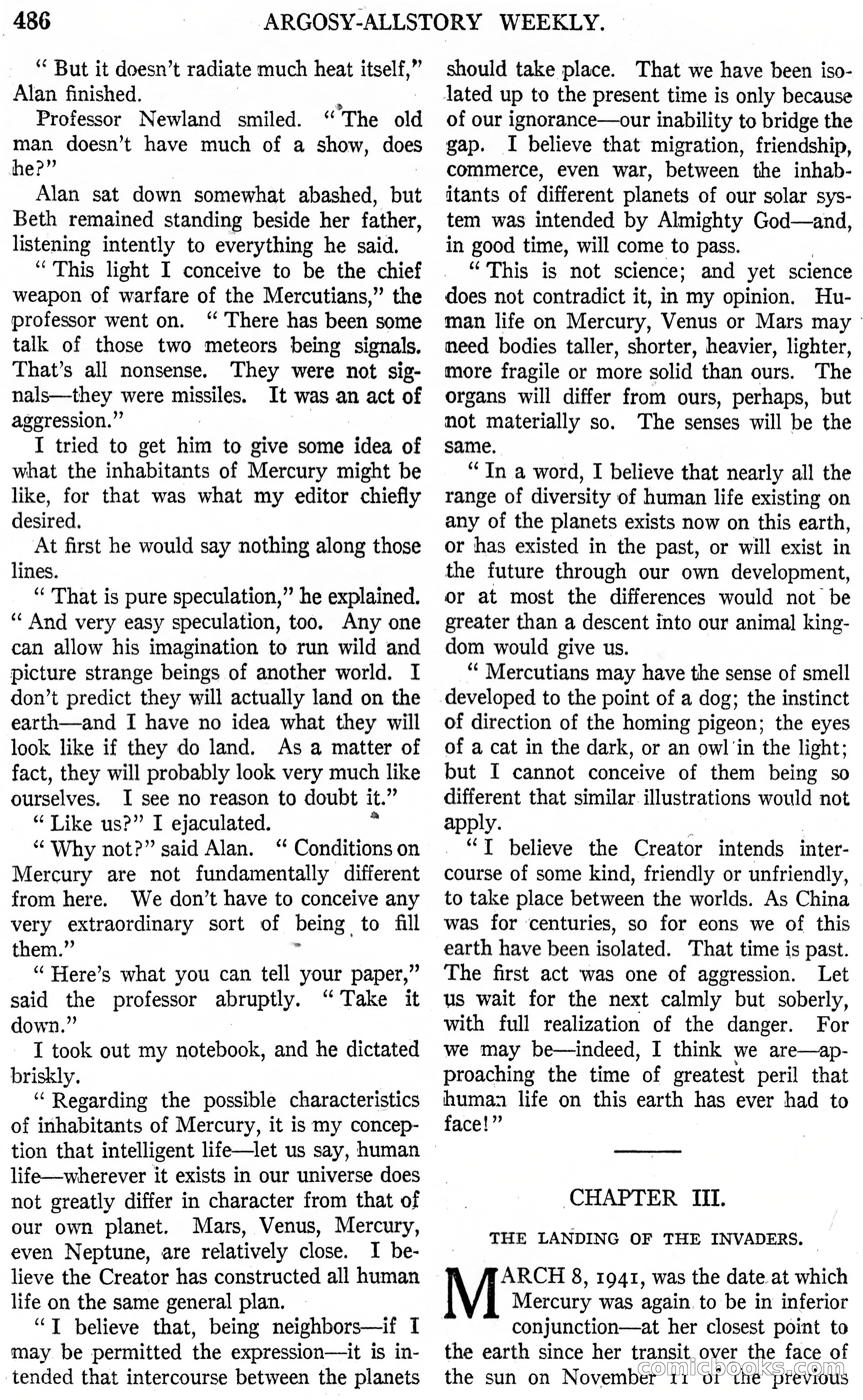 The Fire People — Argosy All-Story Weekly — page 8 of 110