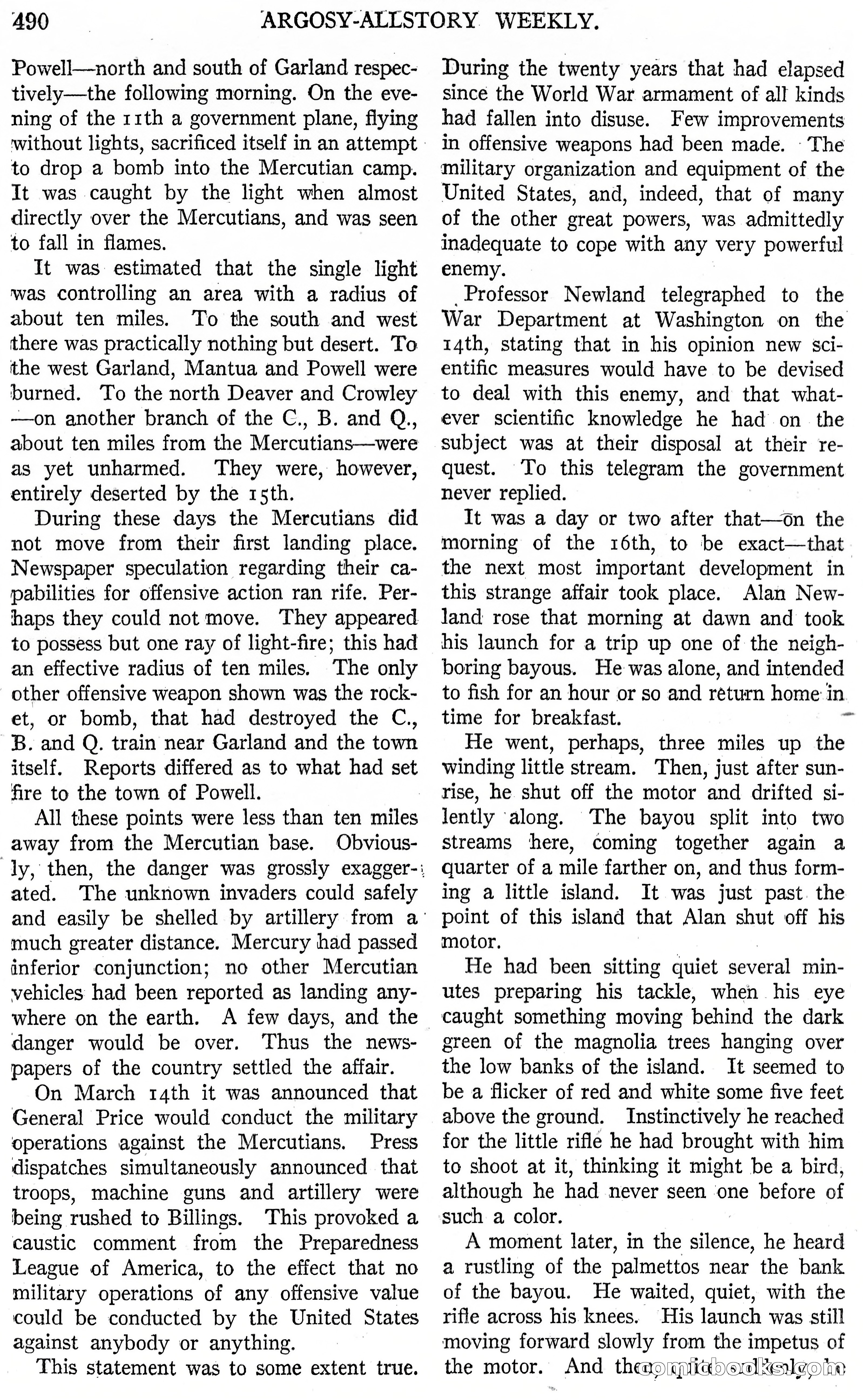 The Fire People — Argosy All-Story Weekly — page 12 of 110