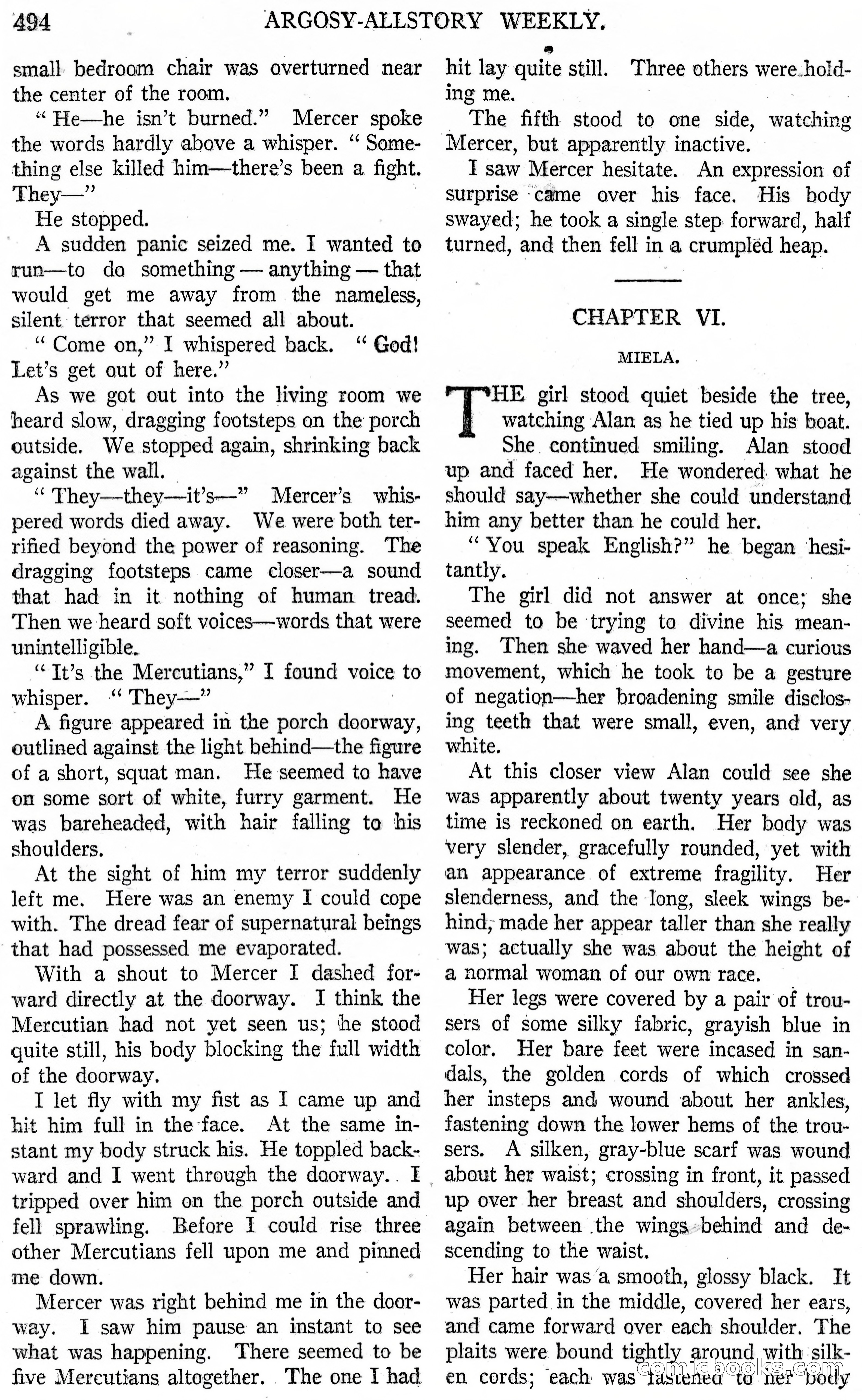 The Fire People — Argosy All-Story Weekly — page 16 of 110