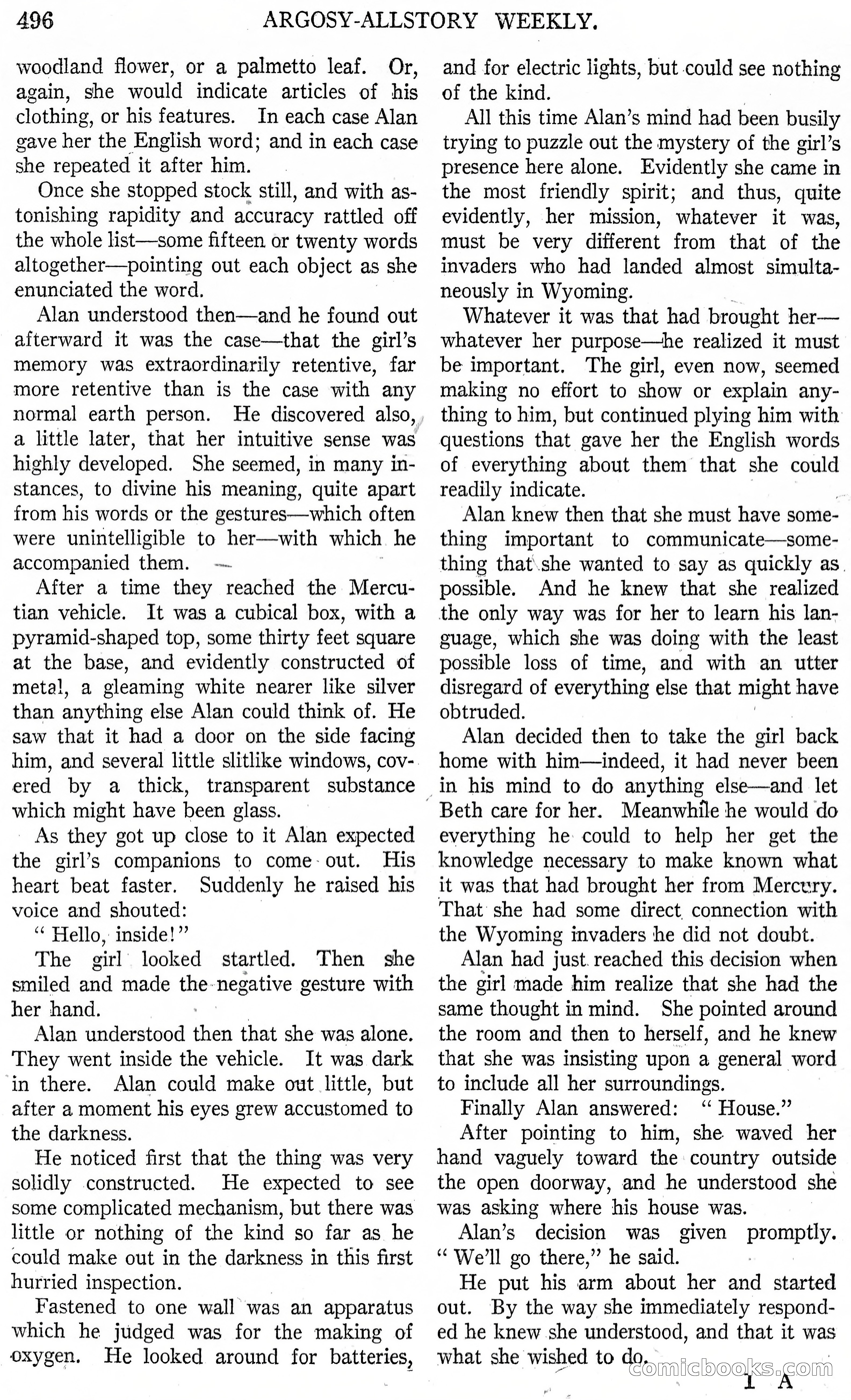The Fire People — Argosy All-Story Weekly — page 18 of 110