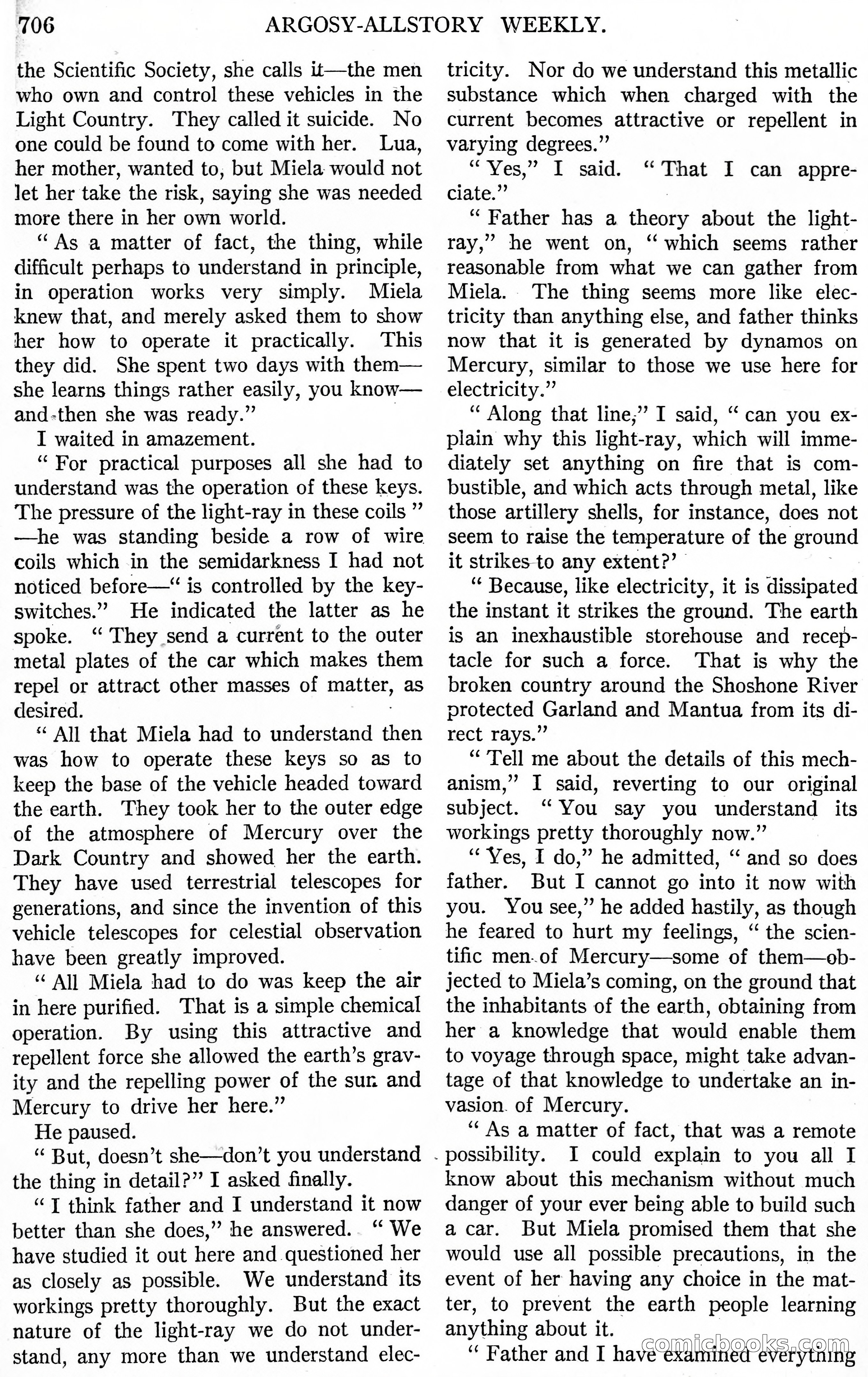 The Fire People — Argosy All-Story Weekly — page 34 of 110