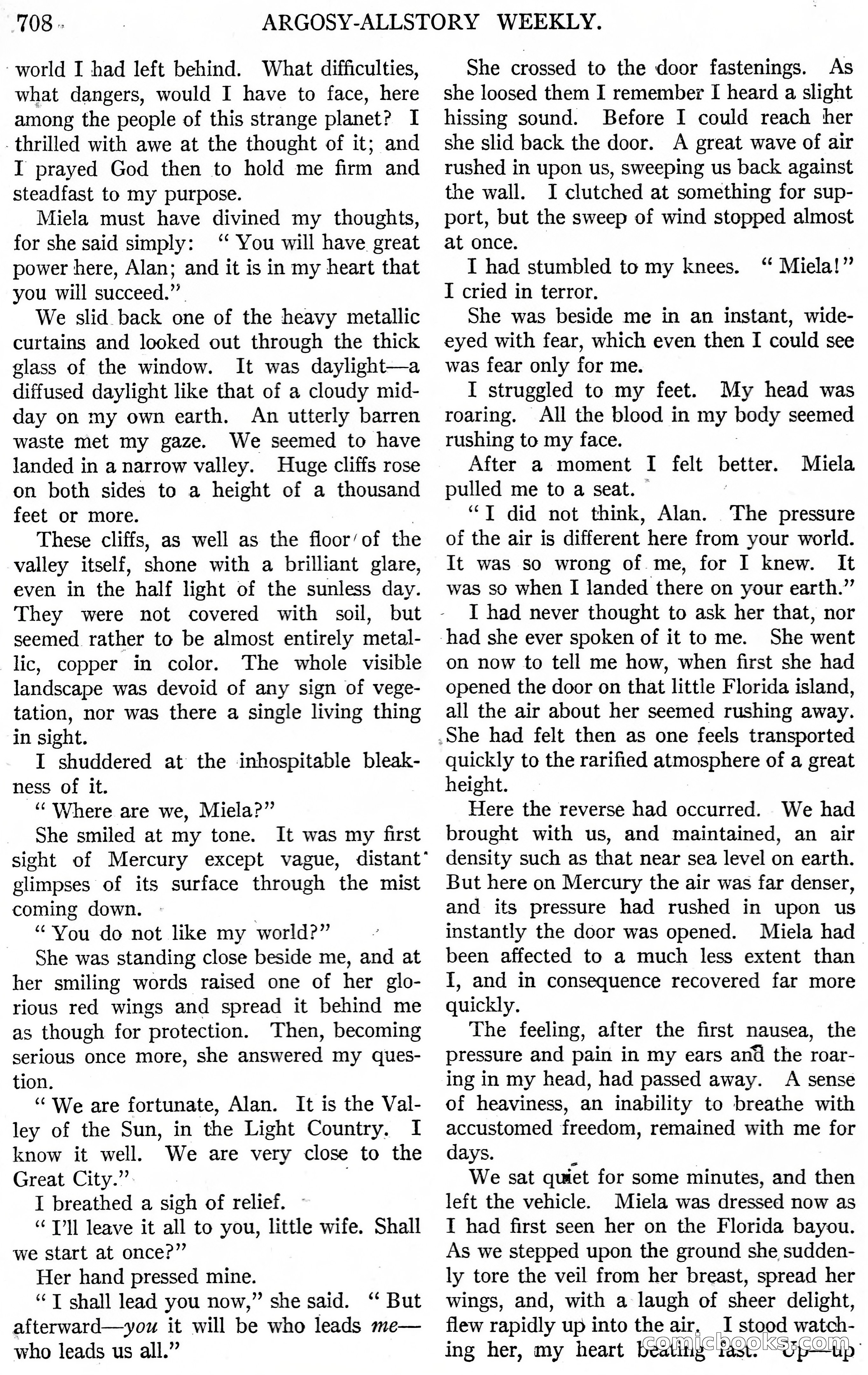The Fire People — Argosy All-Story Weekly — page 36 of 110