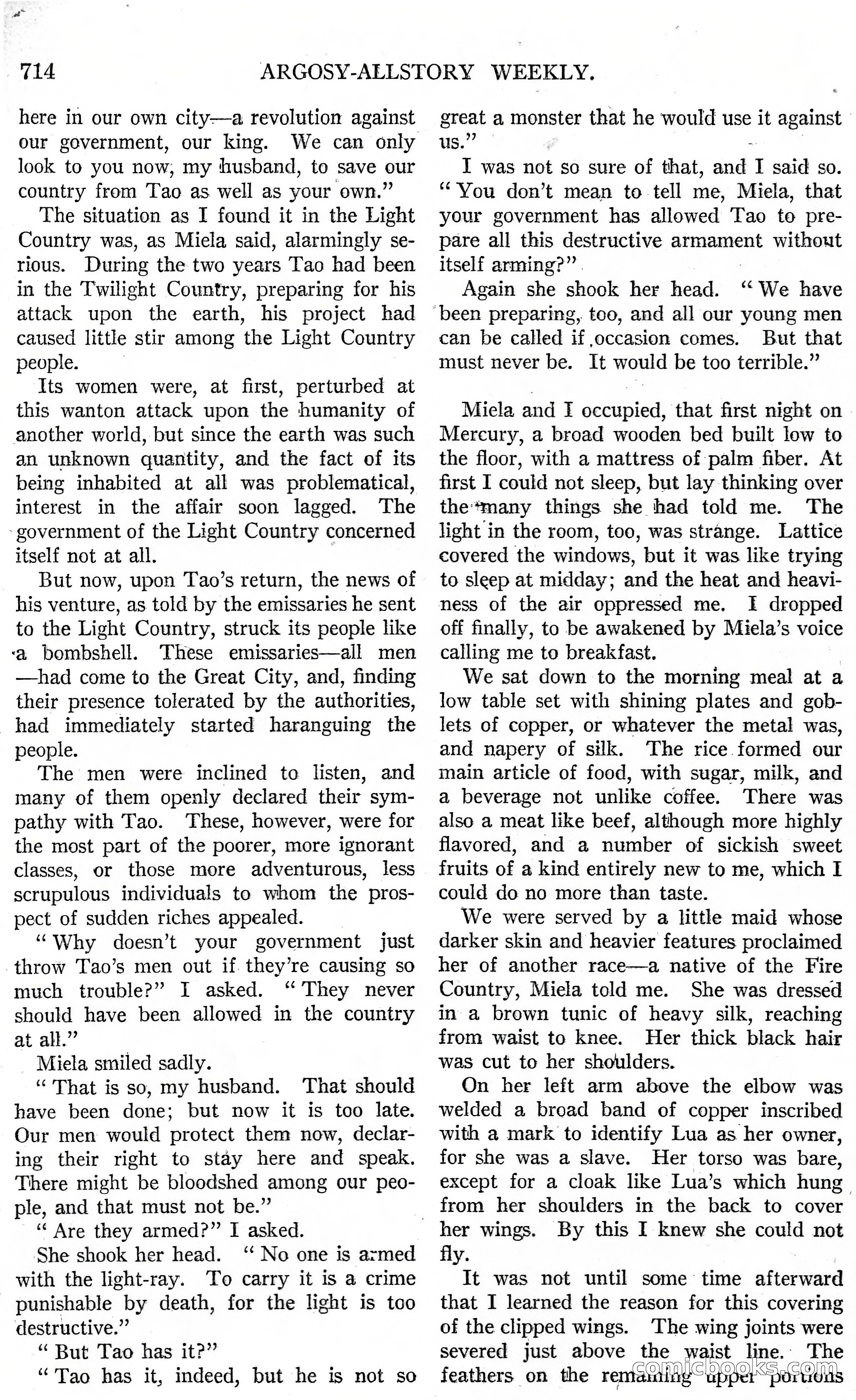 The Fire People — Argosy All-Story Weekly — page 42 of 110