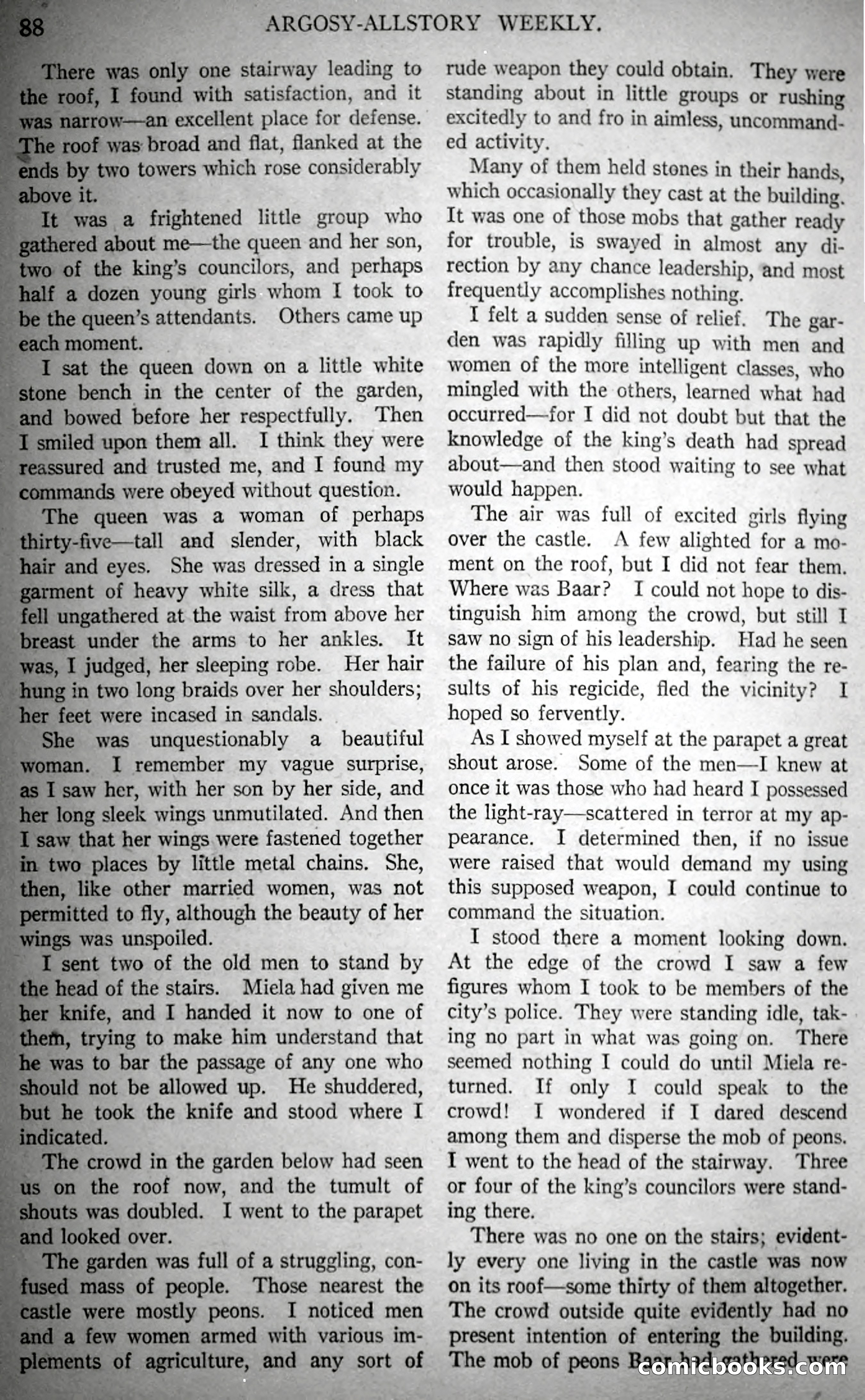 The Fire People — Argosy All-Story Weekly — page 70 of 110