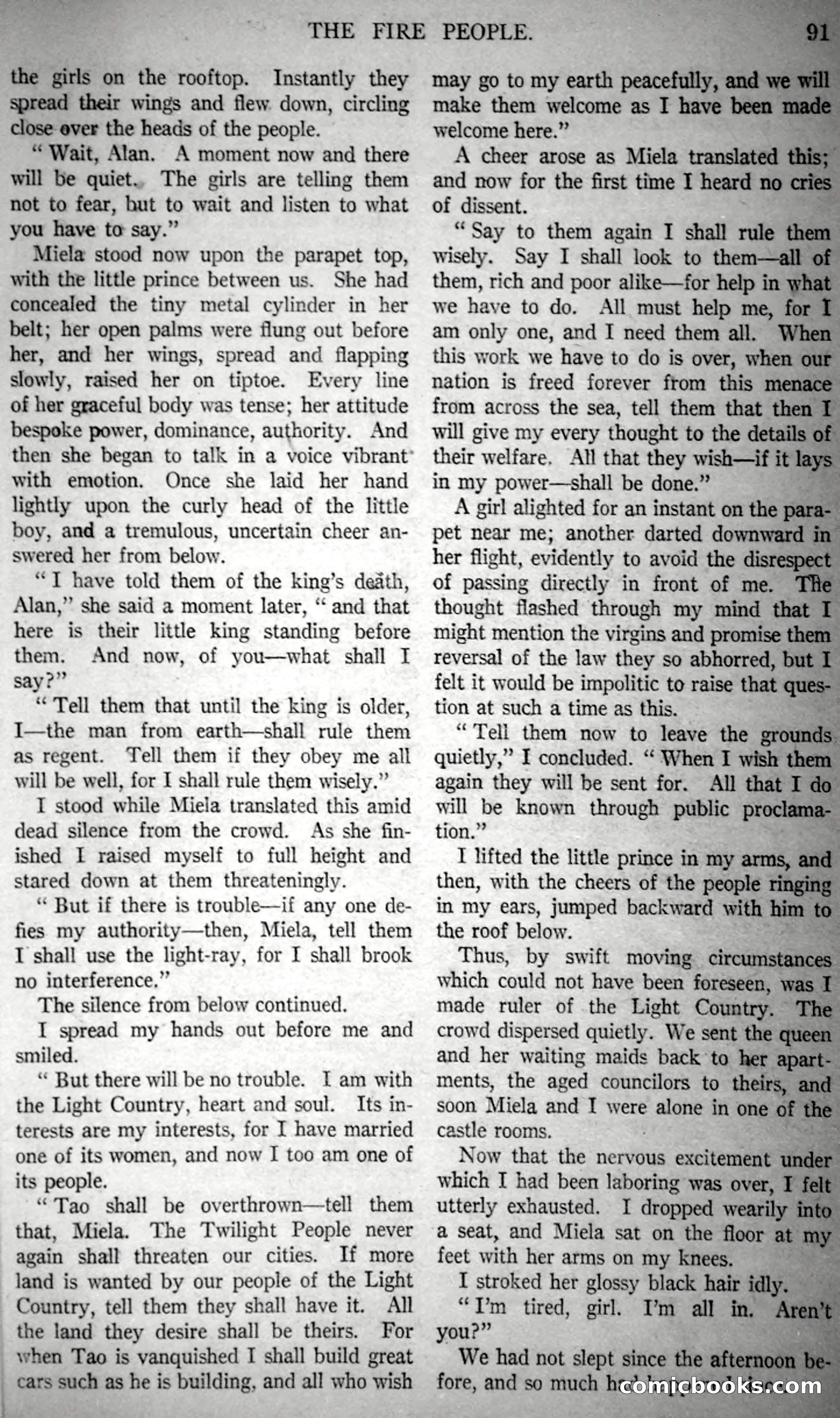 The Fire People — Argosy All-Story Weekly — page 73 of 110