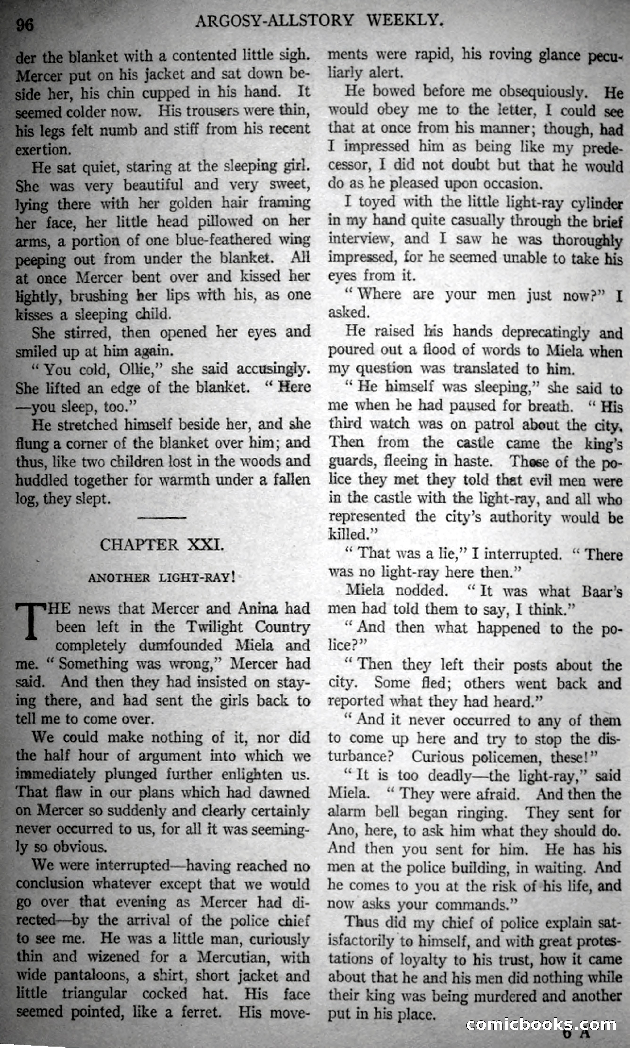 The Fire People — Argosy All-Story Weekly — page 78 of 110