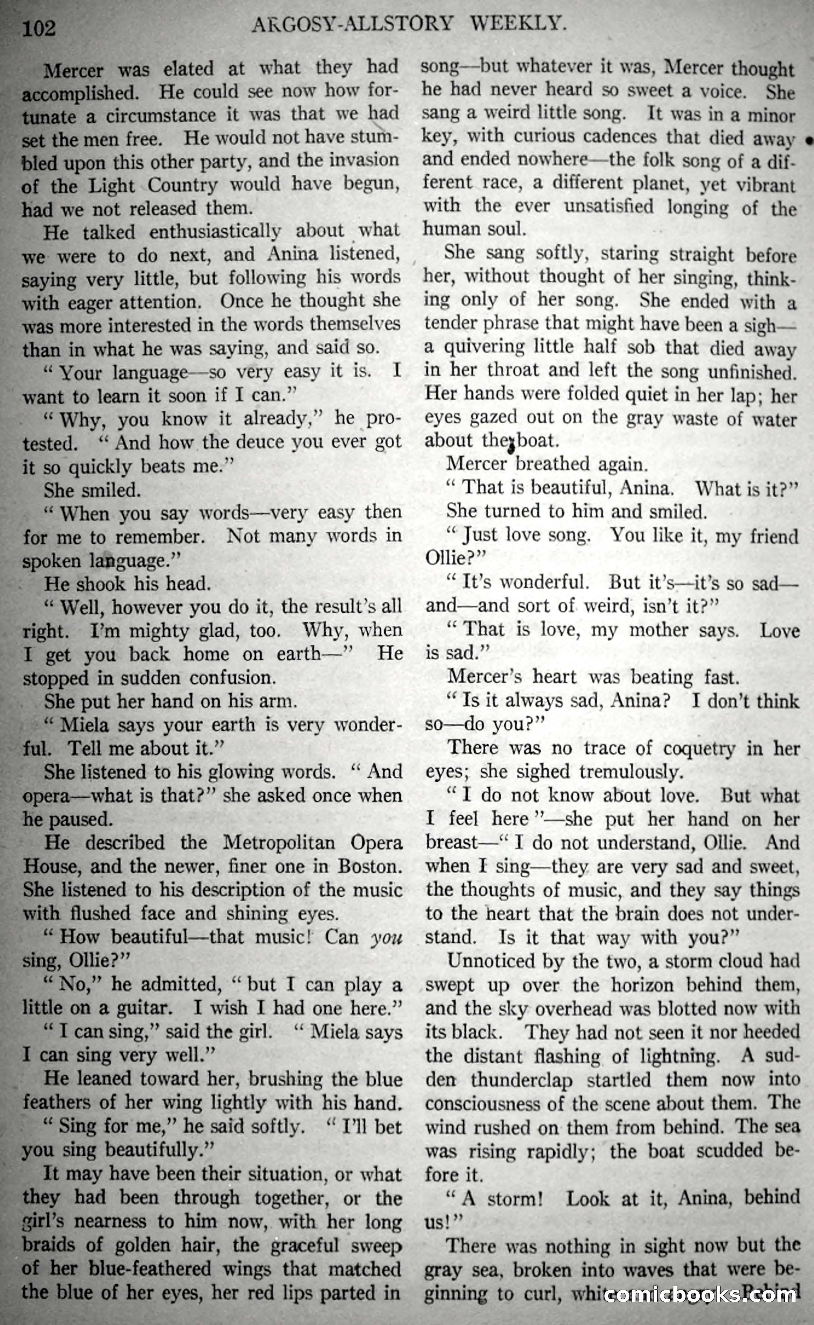 The Fire People — Argosy All-Story Weekly — page 84 of 110