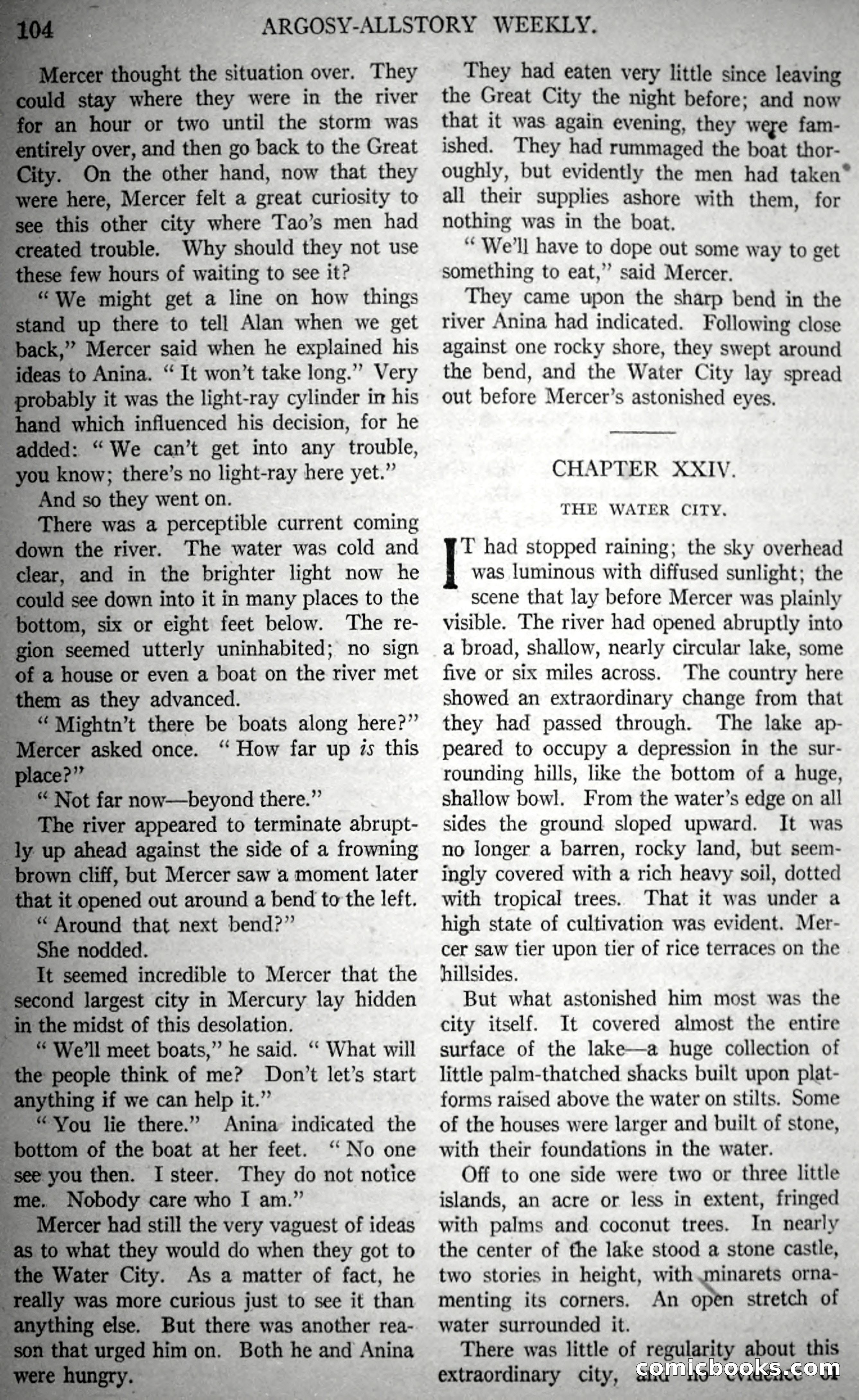 The Fire People — Argosy All-Story Weekly — page 86 of 110