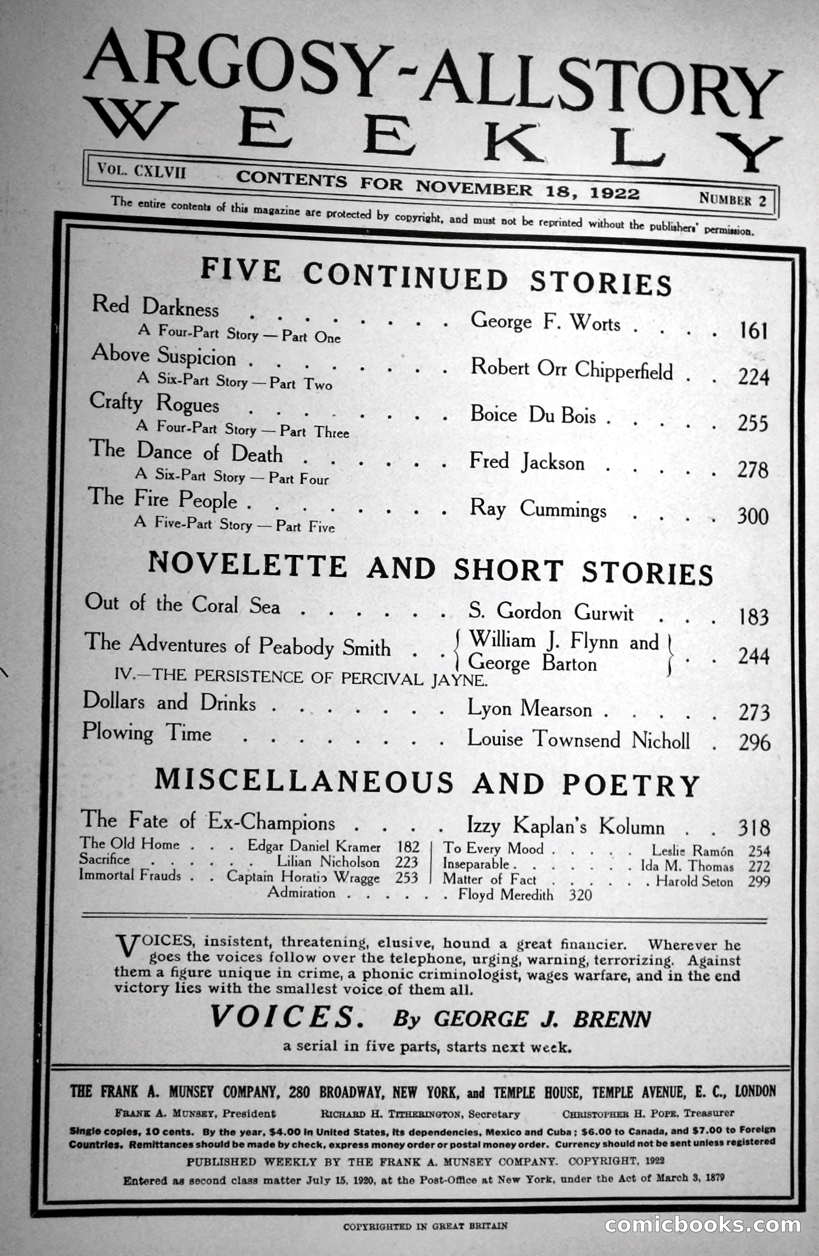 The Fire People — Argosy All-Story Weekly — page 91 of 110