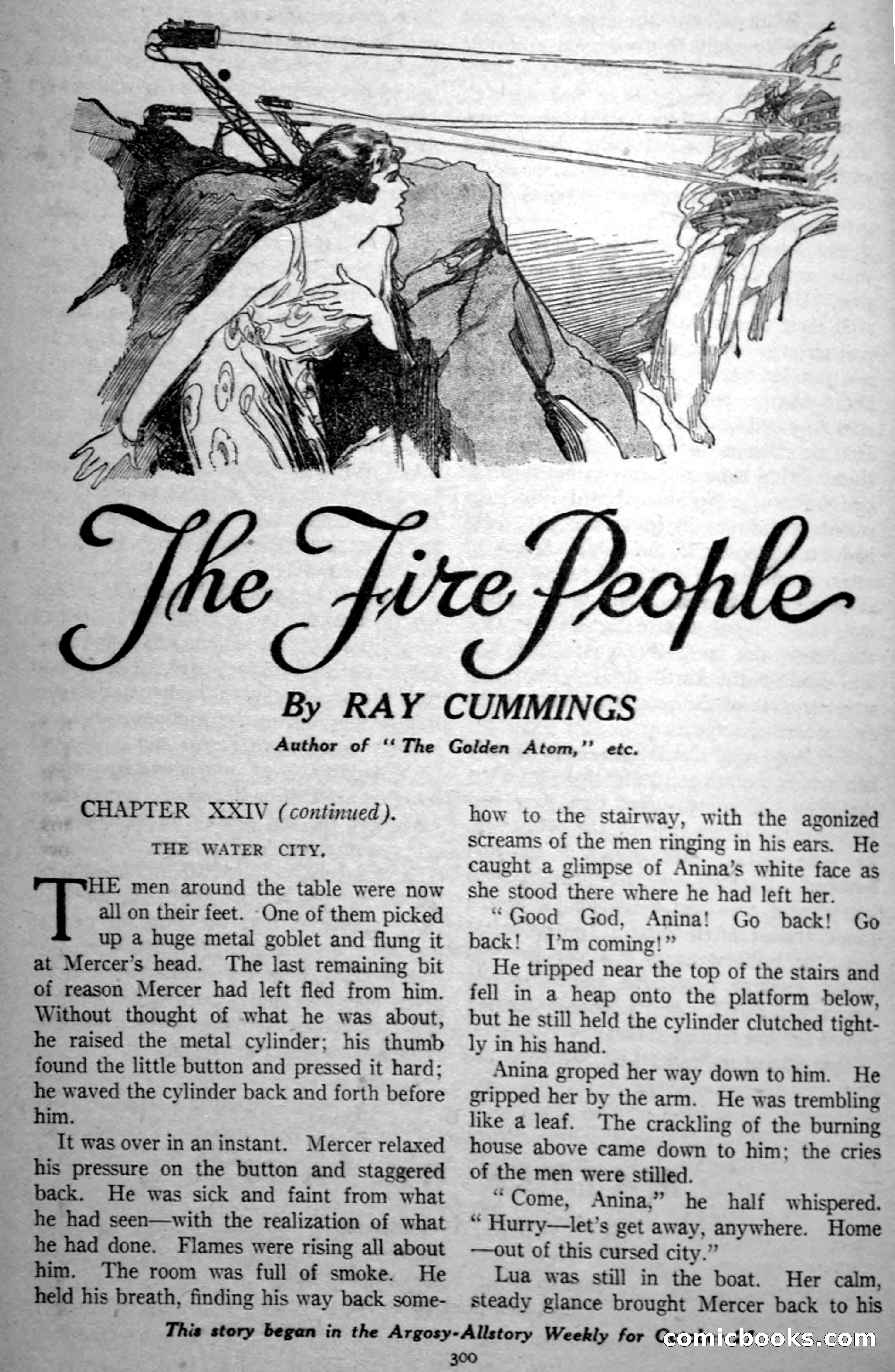 The Fire People — Argosy All-Story Weekly — page 92 of 110