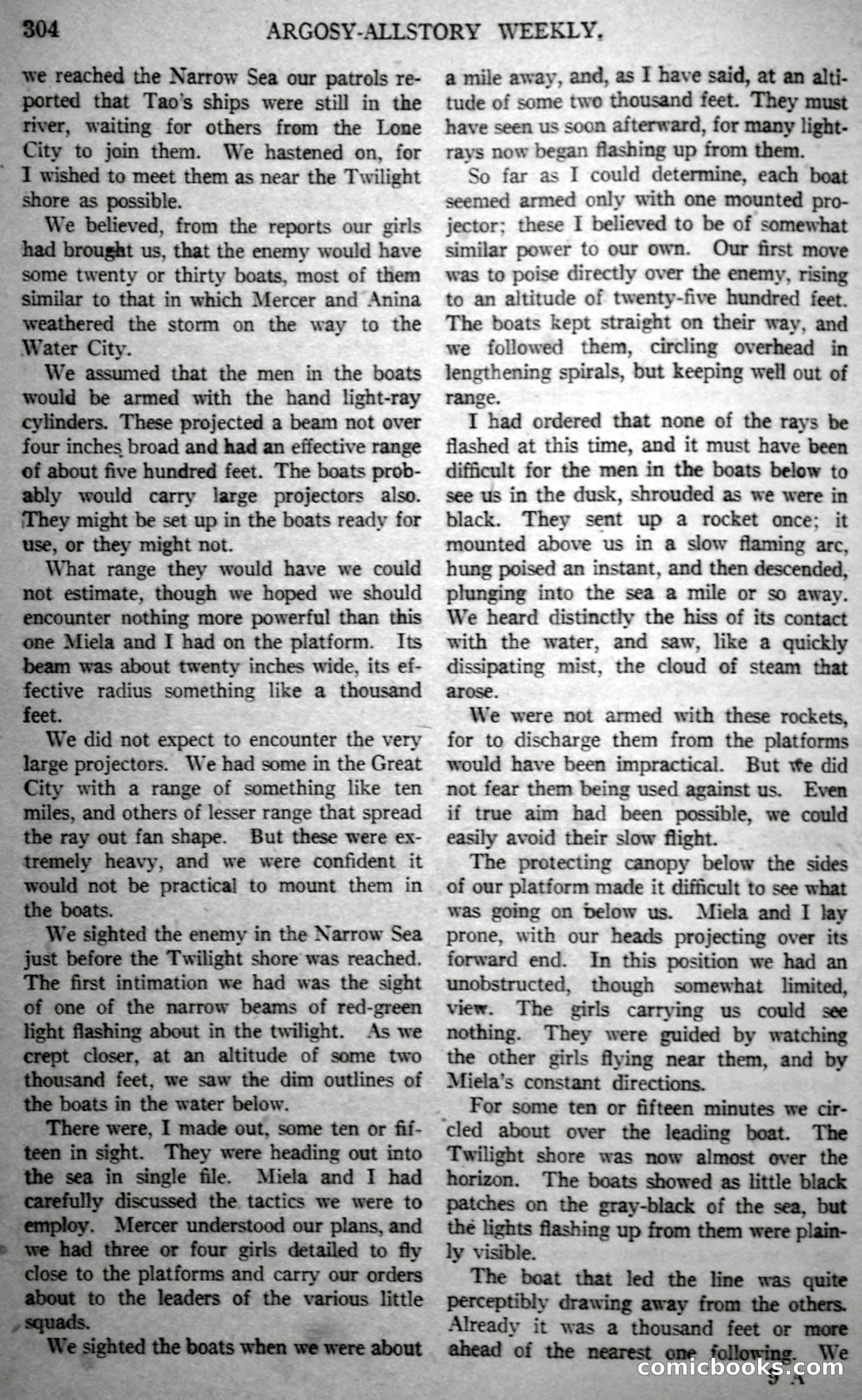 The Fire People — Argosy All-Story Weekly — page 96 of 110