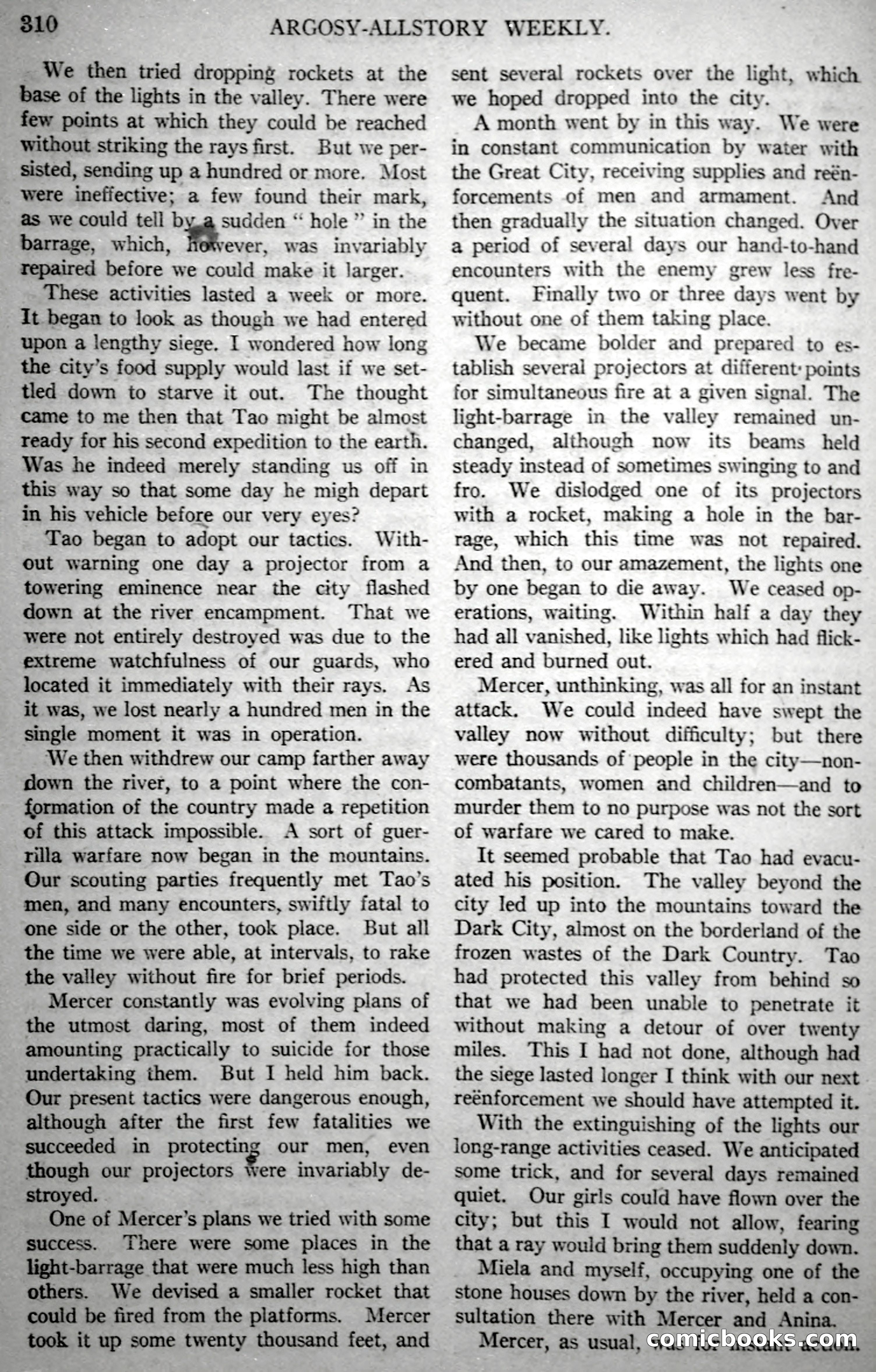 The Fire People — Argosy All-Story Weekly — page 102 of 110