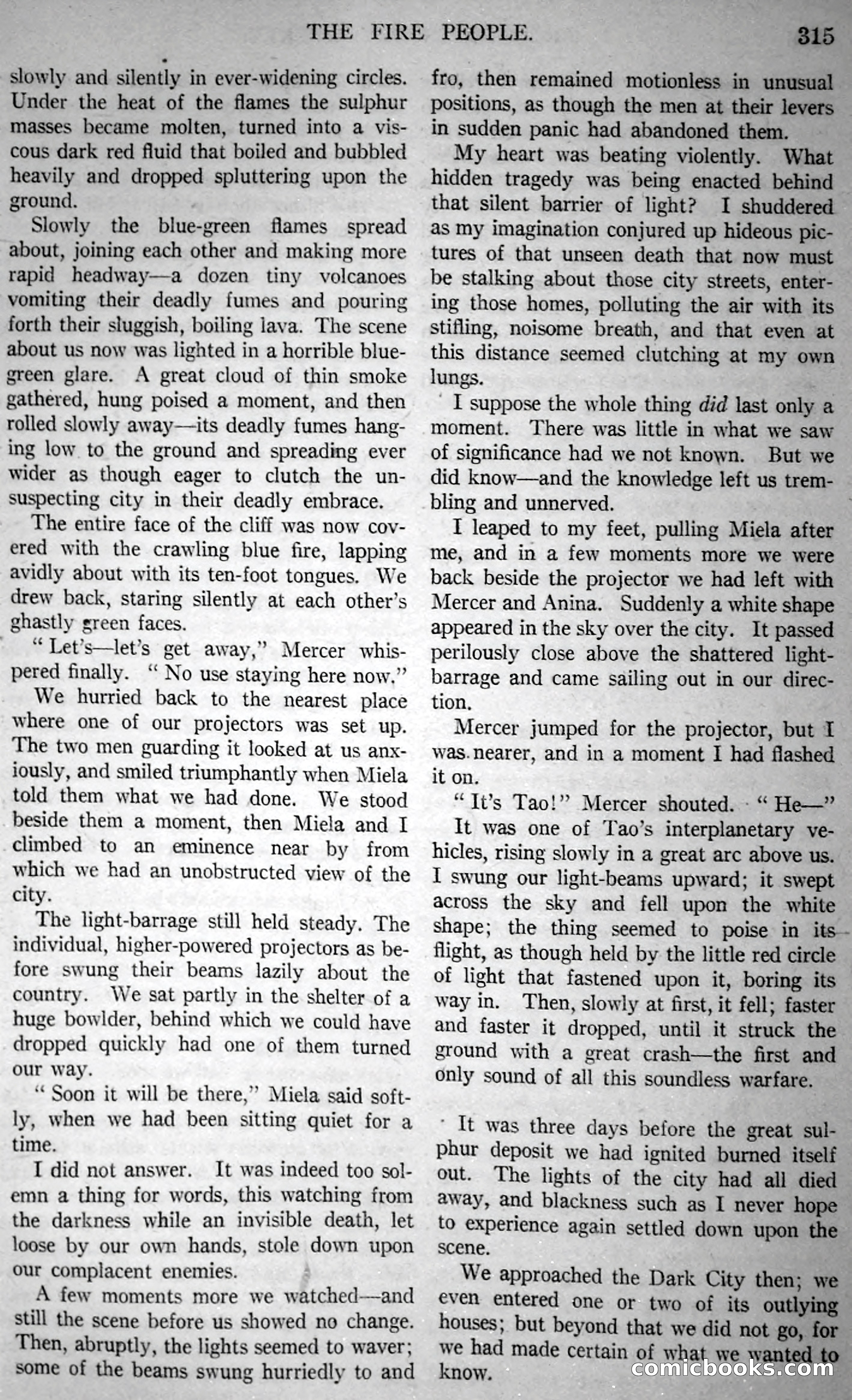 The Fire People — Argosy All-Story Weekly — page 107 of 110