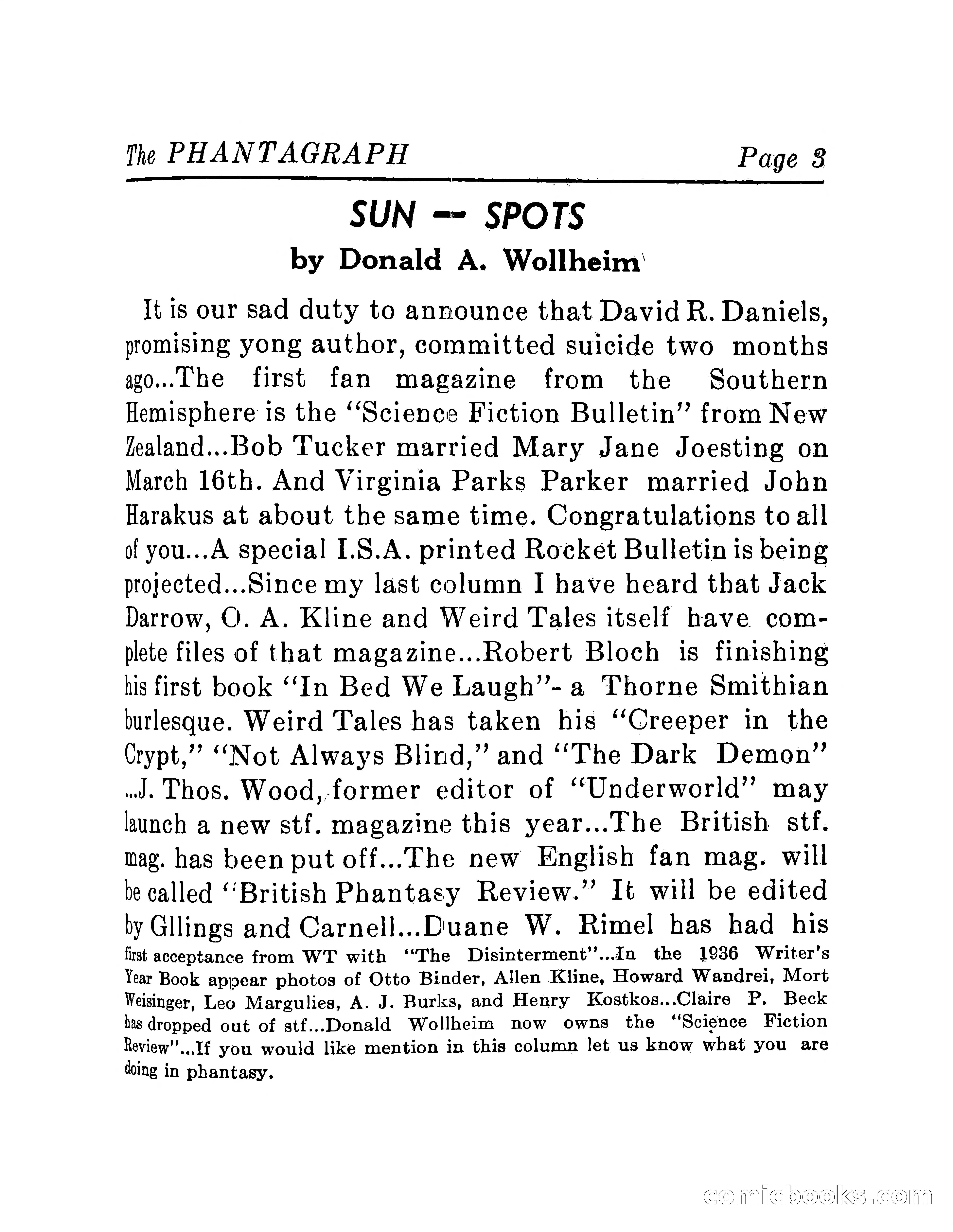 The Phantagraph, Vol. 4, No. 4 — page 3 of 10