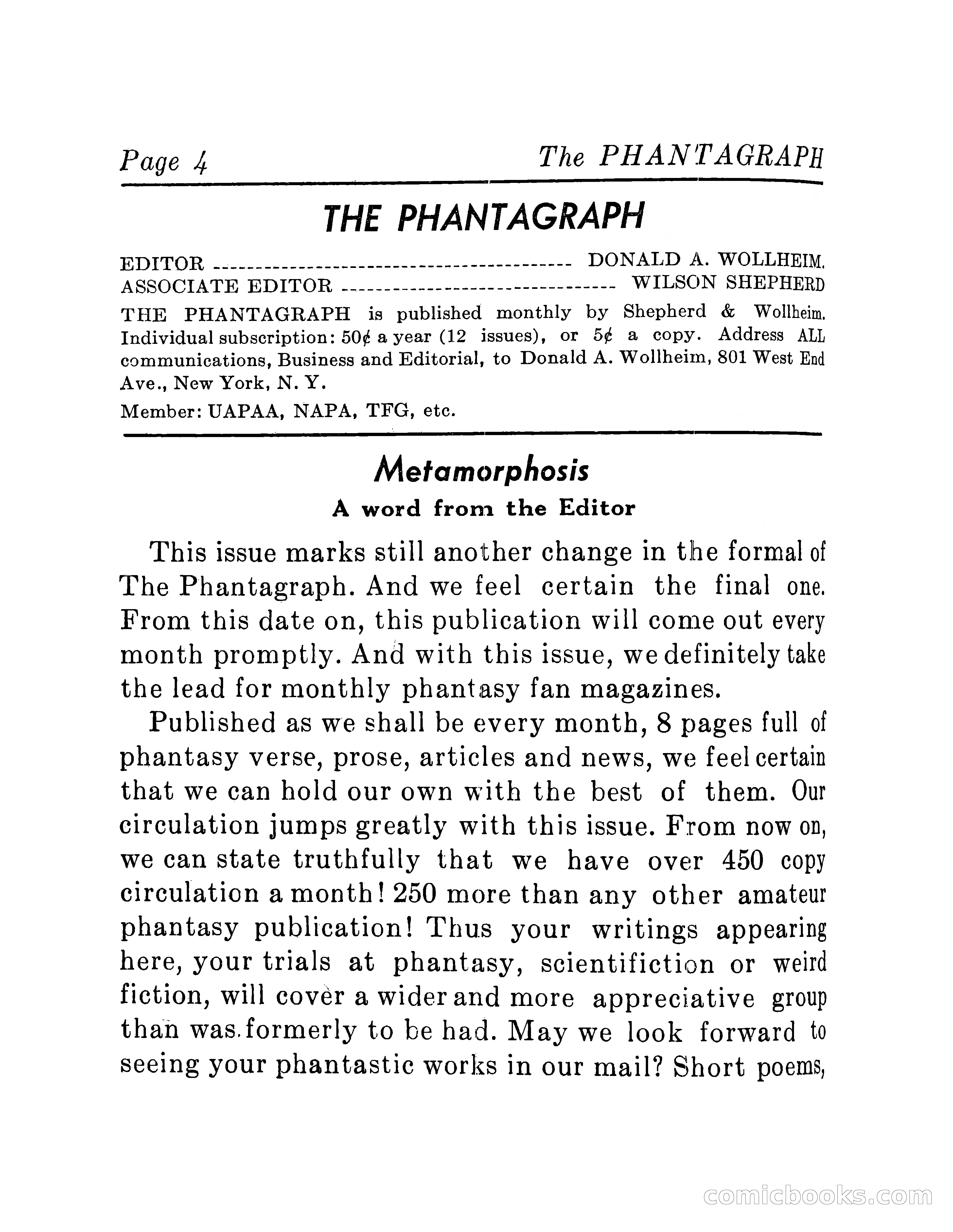 The Phantagraph, Vol. 4, No. 4 — page 6 of 10