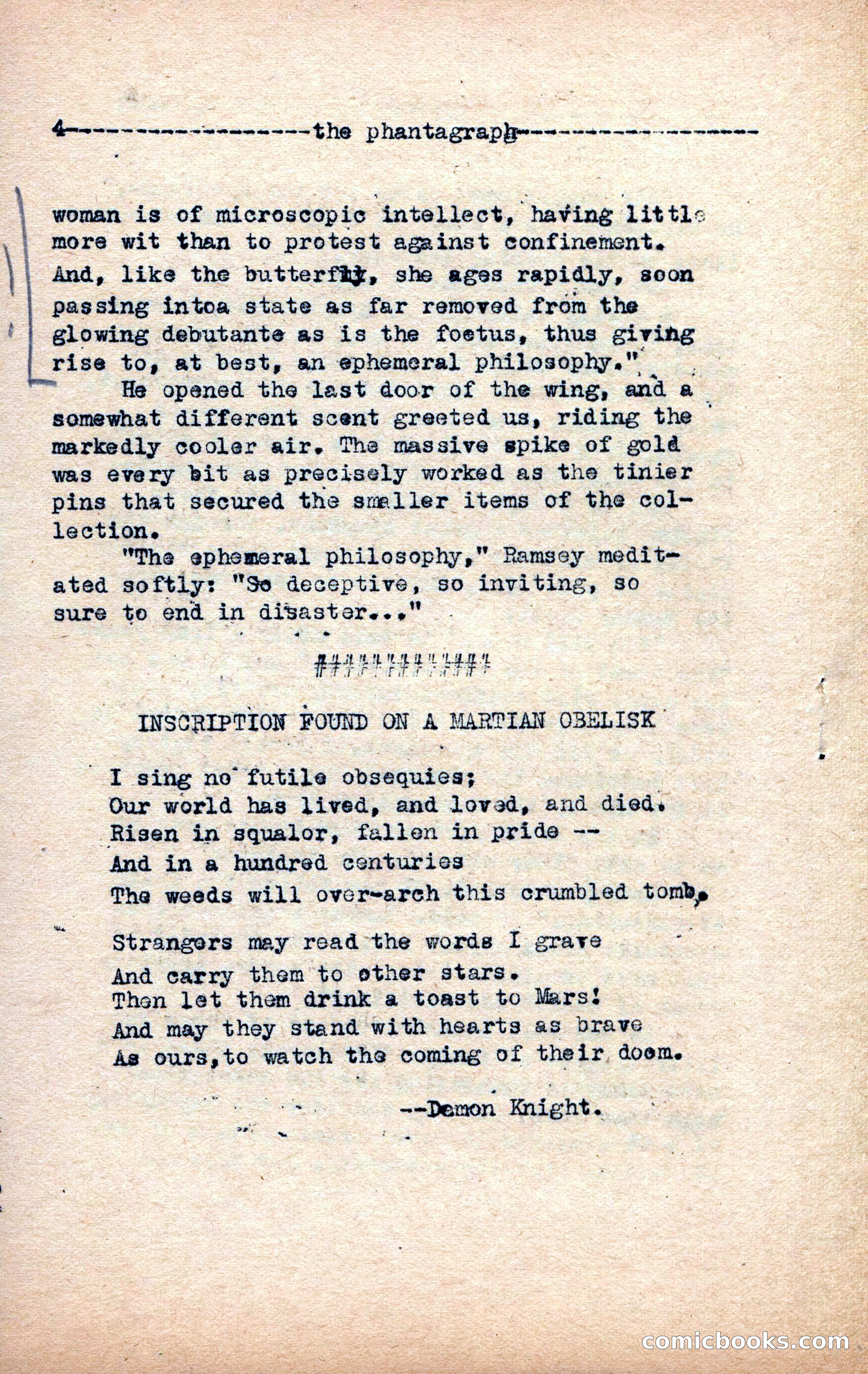 The Phantagraph, Vol. 10, No. 1 — page 6 of 10
