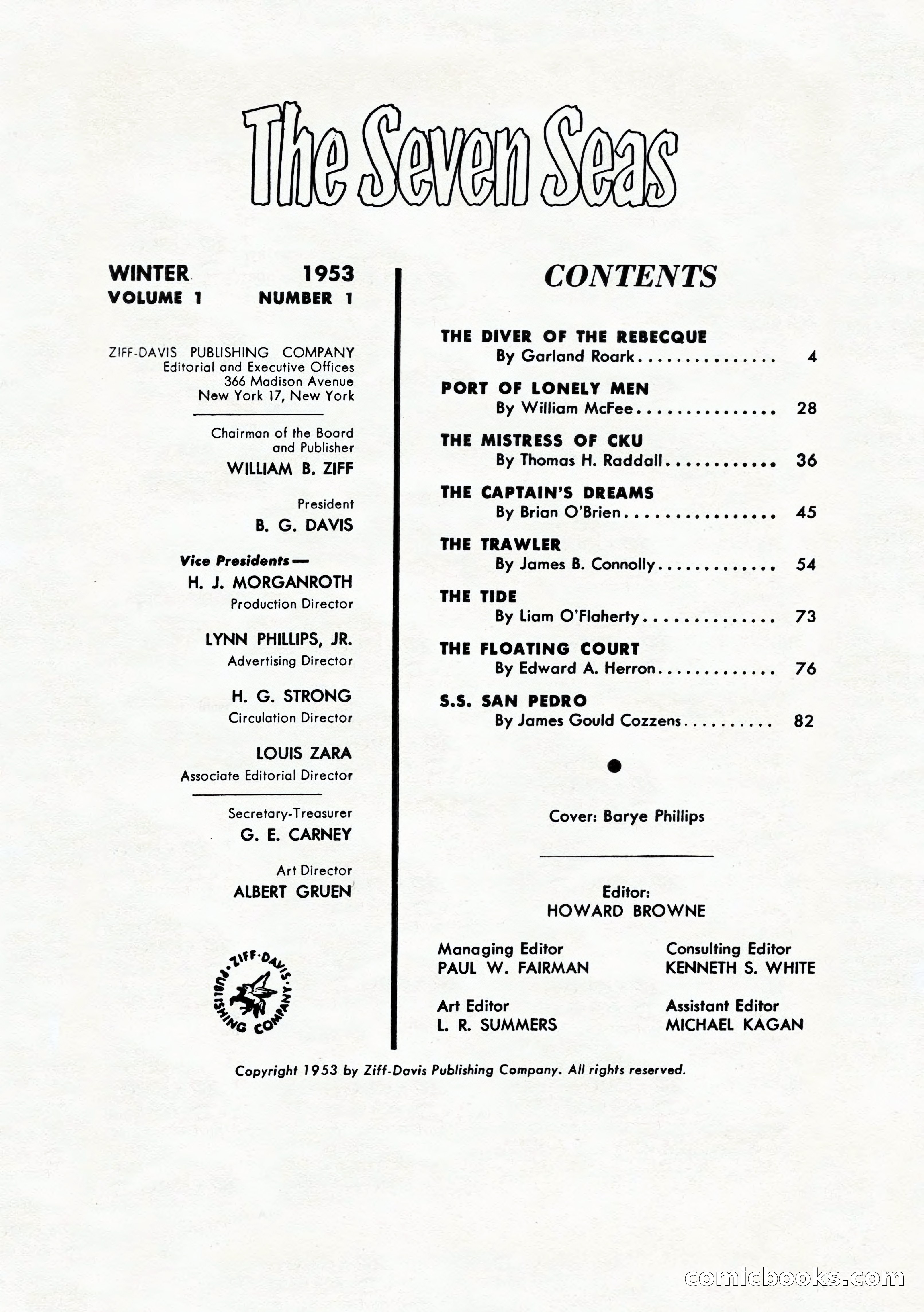 The Seven Seas, Winter 1953 — page 3 of 132
