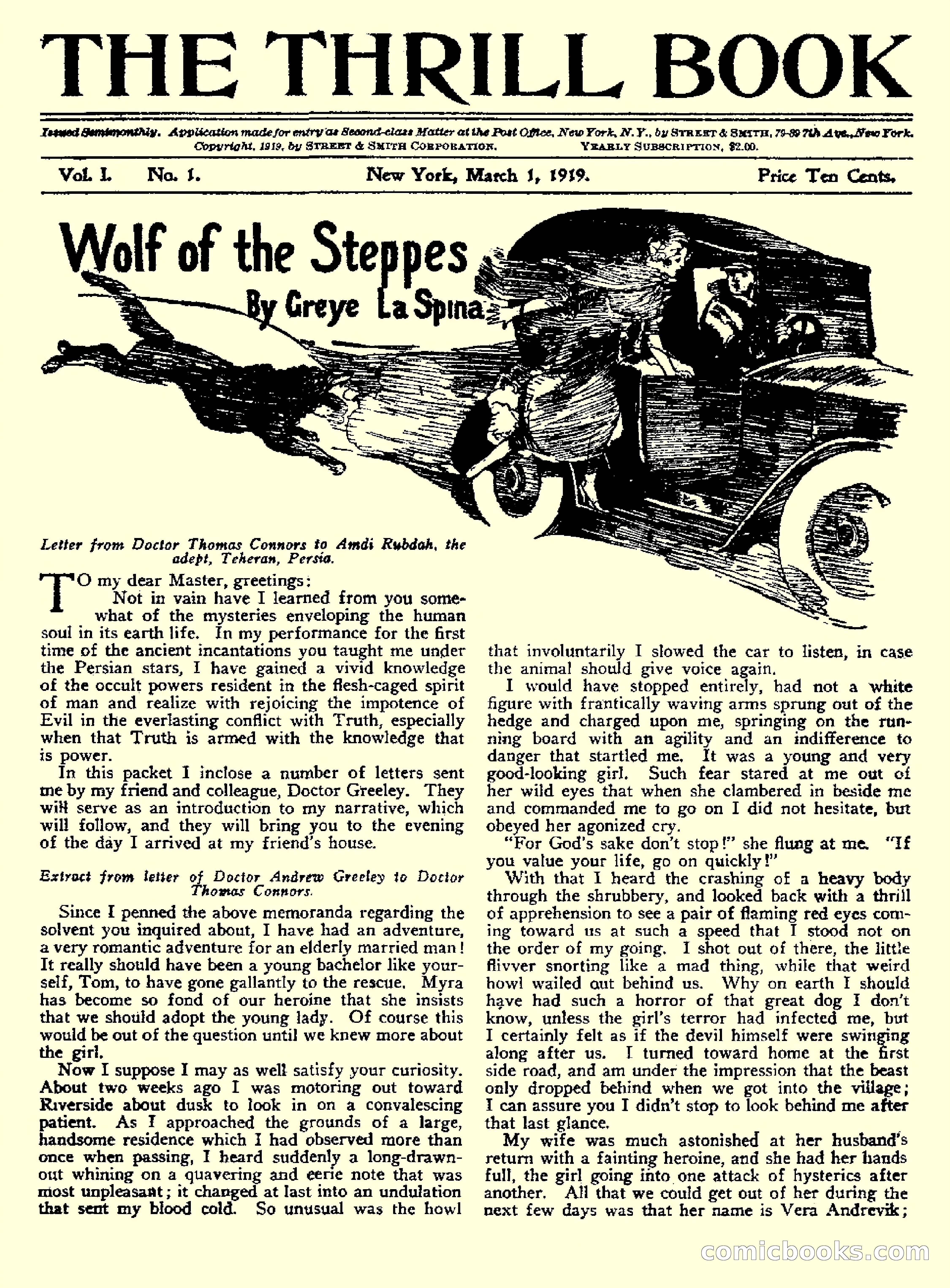 The Thrill Book, Vol. 1, No. 1 — page 3 of 52