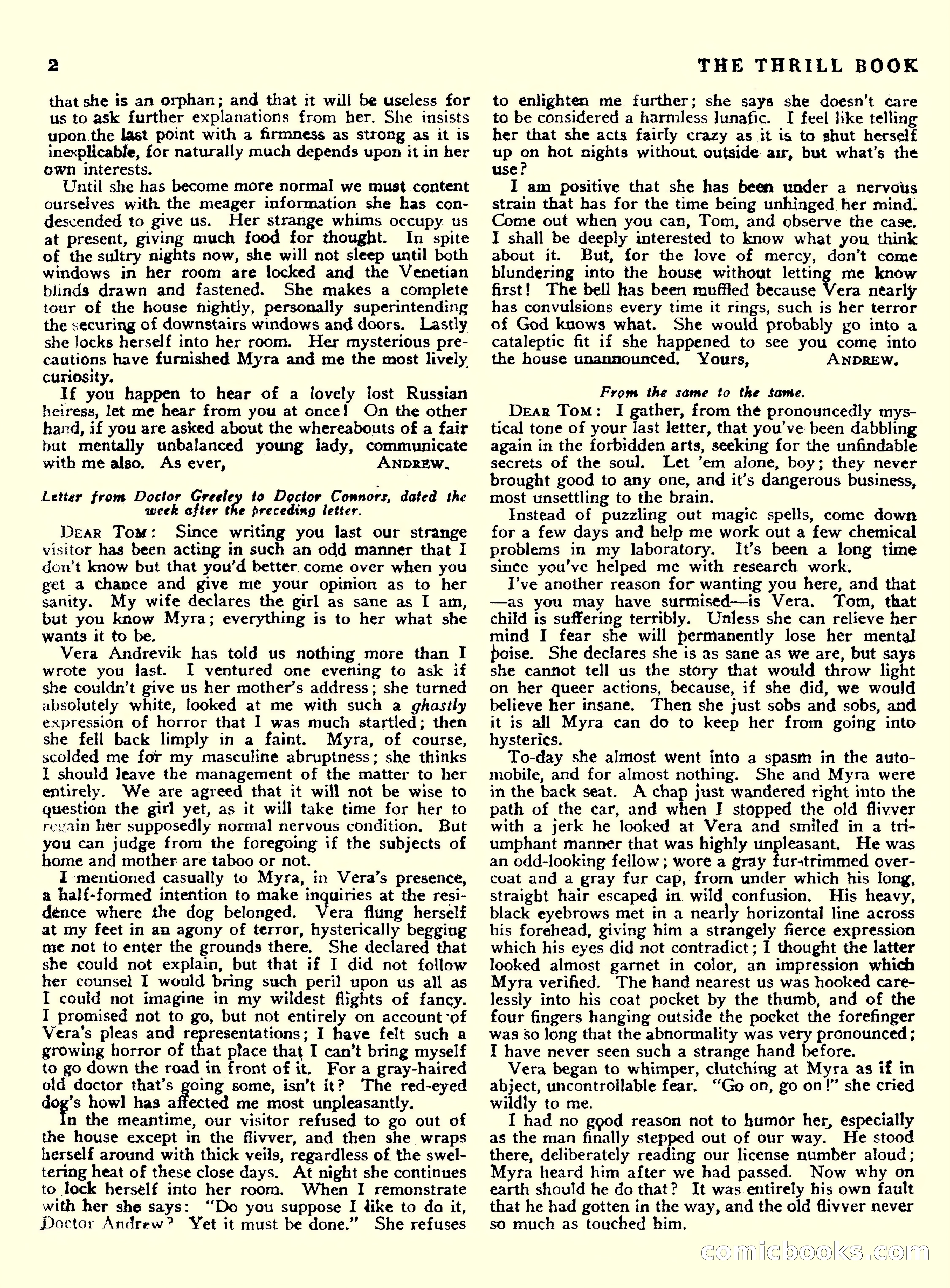 The Thrill Book, Vol. 1, No. 1 — page 4 of 52