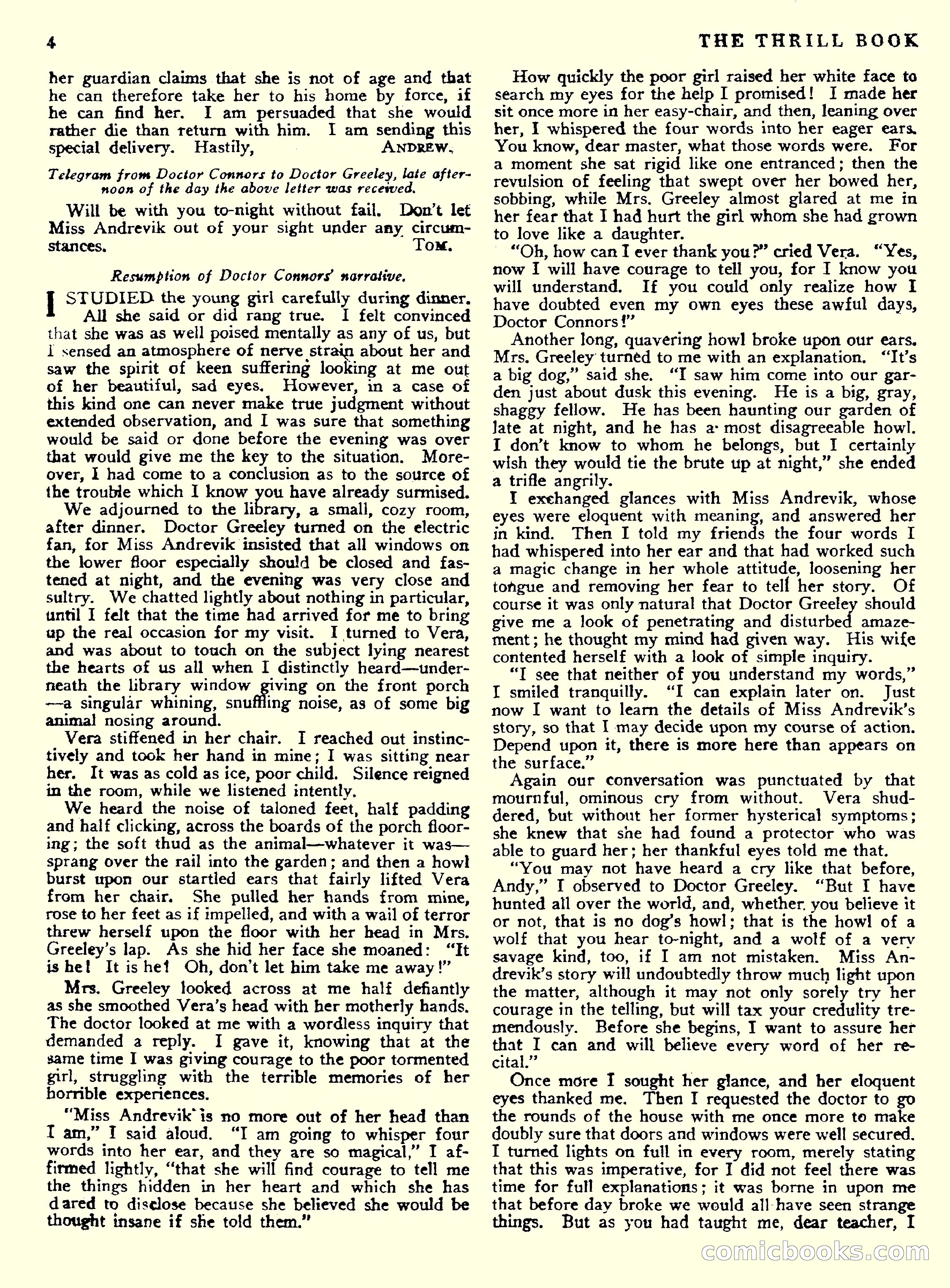 The Thrill Book, Vol. 1, No. 1 — page 6 of 52