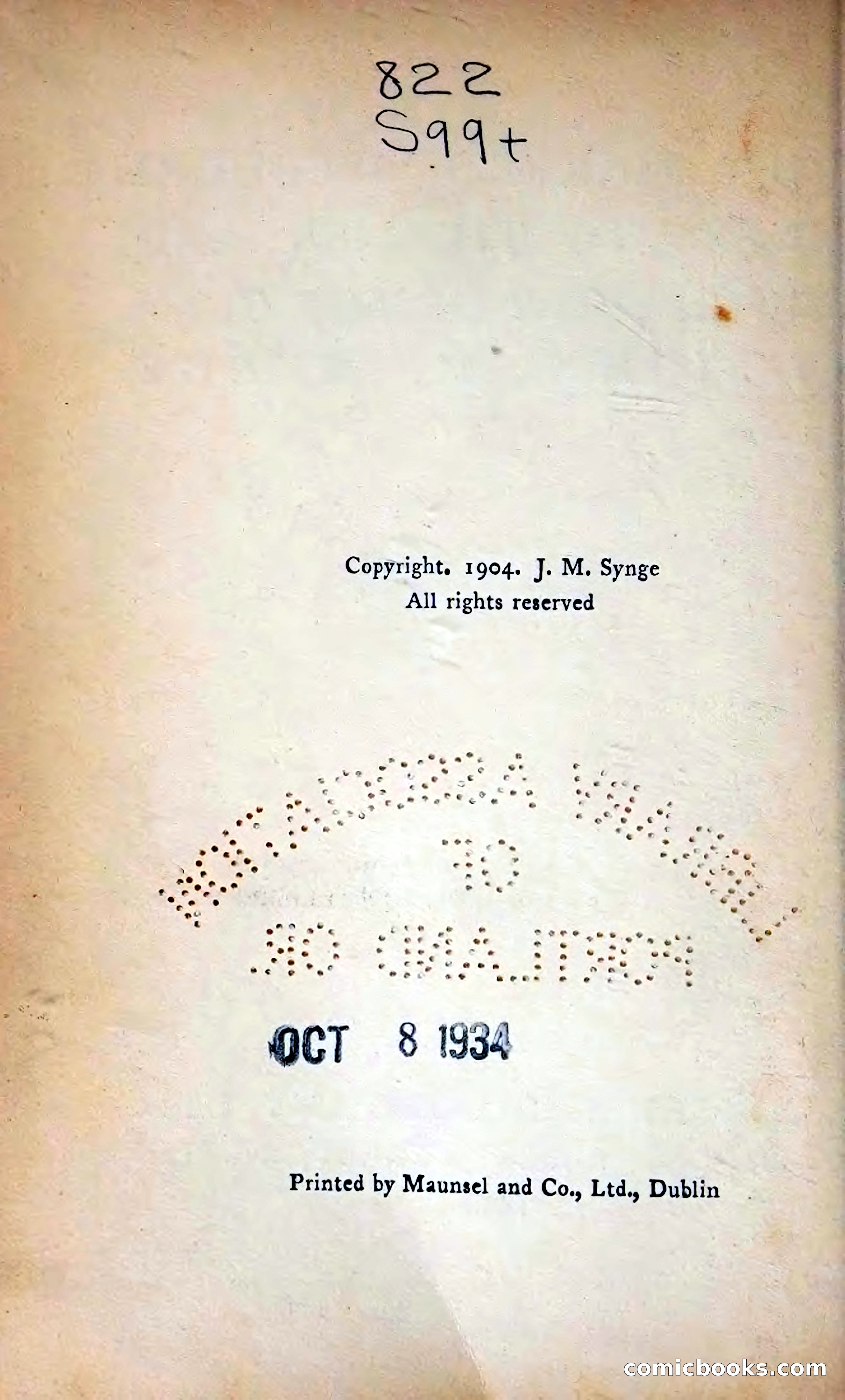 The Tinker's Wedding / Riders to the Sea / The Shadow of the Glen — page 11 of 133