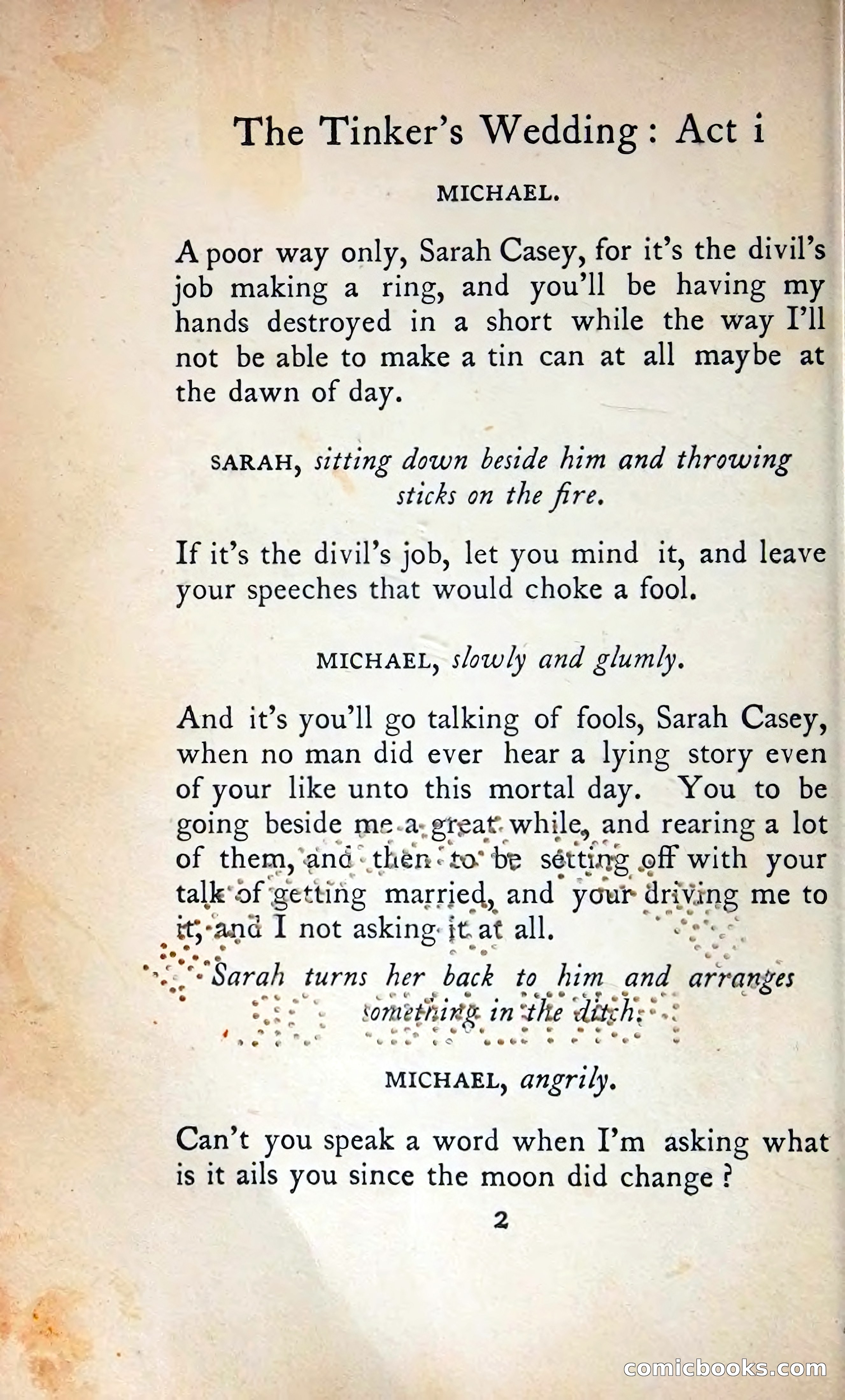 The Tinker's Wedding / Riders to the Sea / The Shadow of the Glen — page 21 of 133