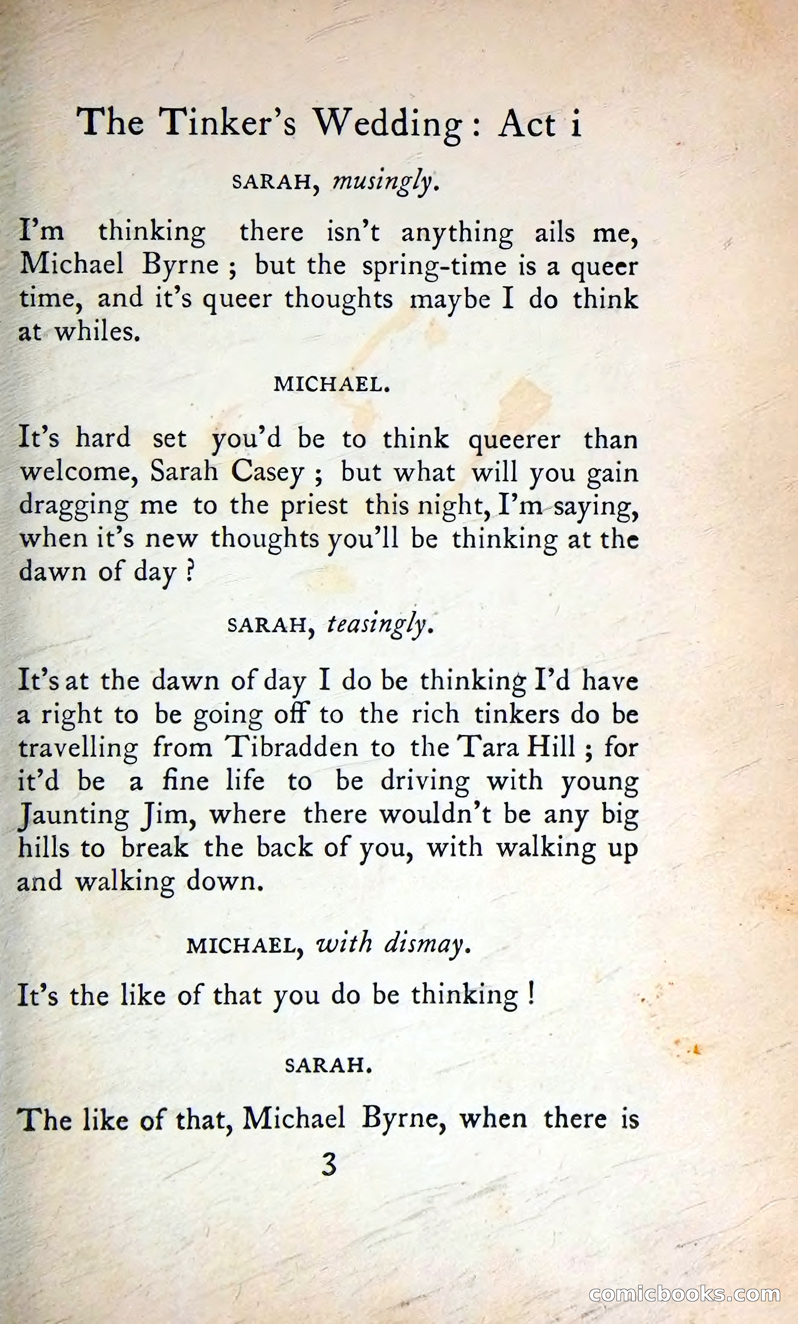 The Tinker's Wedding / Riders to the Sea / The Shadow of the Glen — page 22 of 133
