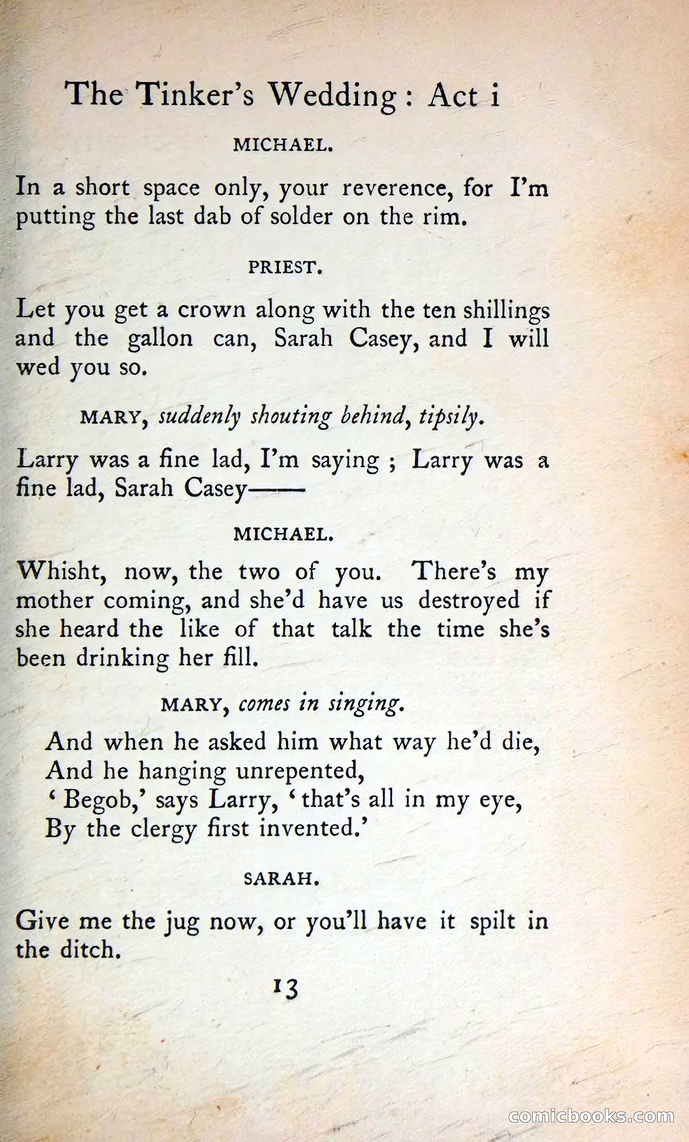 The Tinker's Wedding / Riders to the Sea / The Shadow of the Glen — page 32 of 133