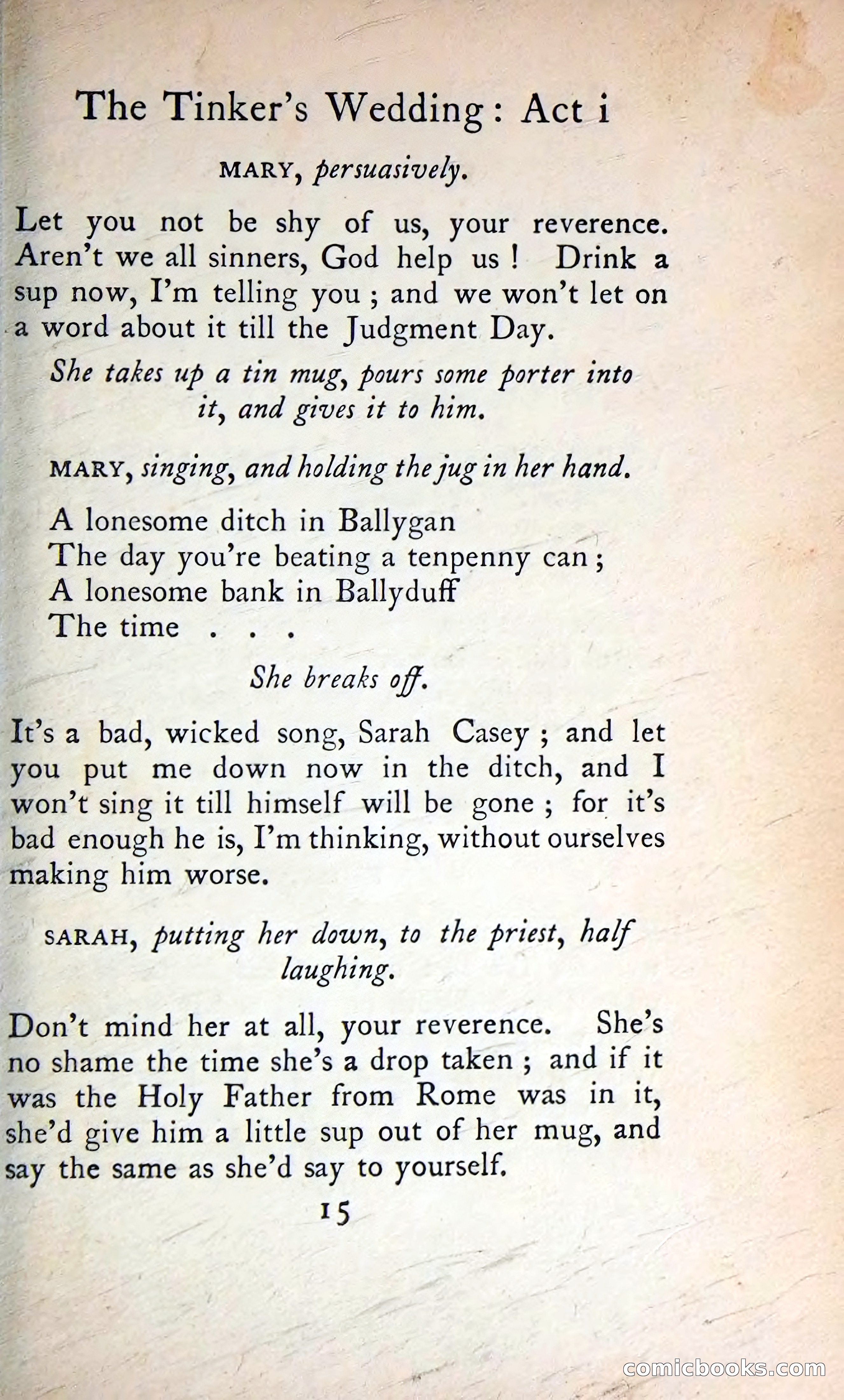 The Tinker's Wedding / Riders to the Sea / The Shadow of the Glen — page 34 of 133