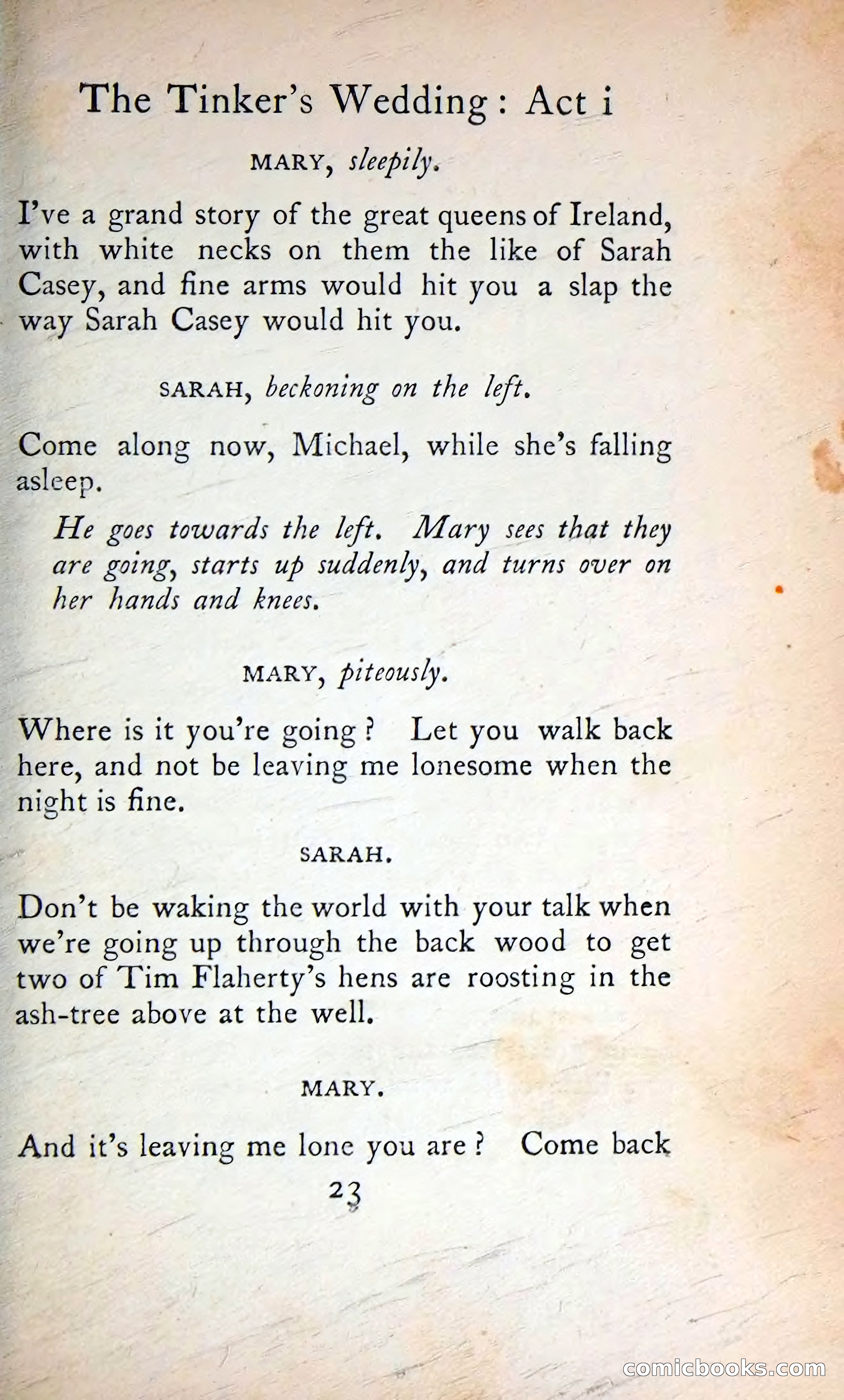 The Tinker's Wedding / Riders to the Sea / The Shadow of the Glen — page 42 of 133