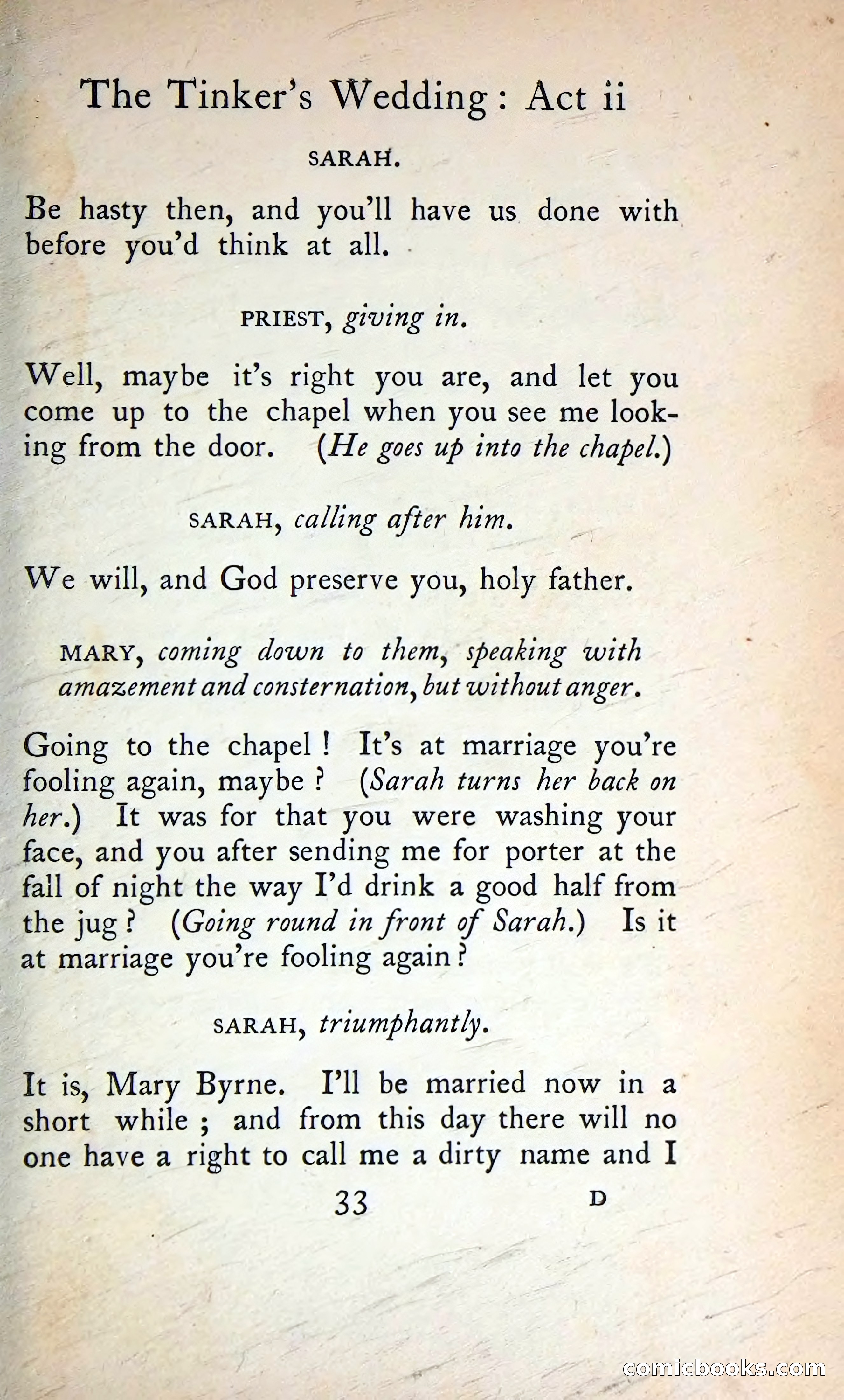 The Tinker's Wedding / Riders to the Sea / The Shadow of the Glen — page 52 of 133