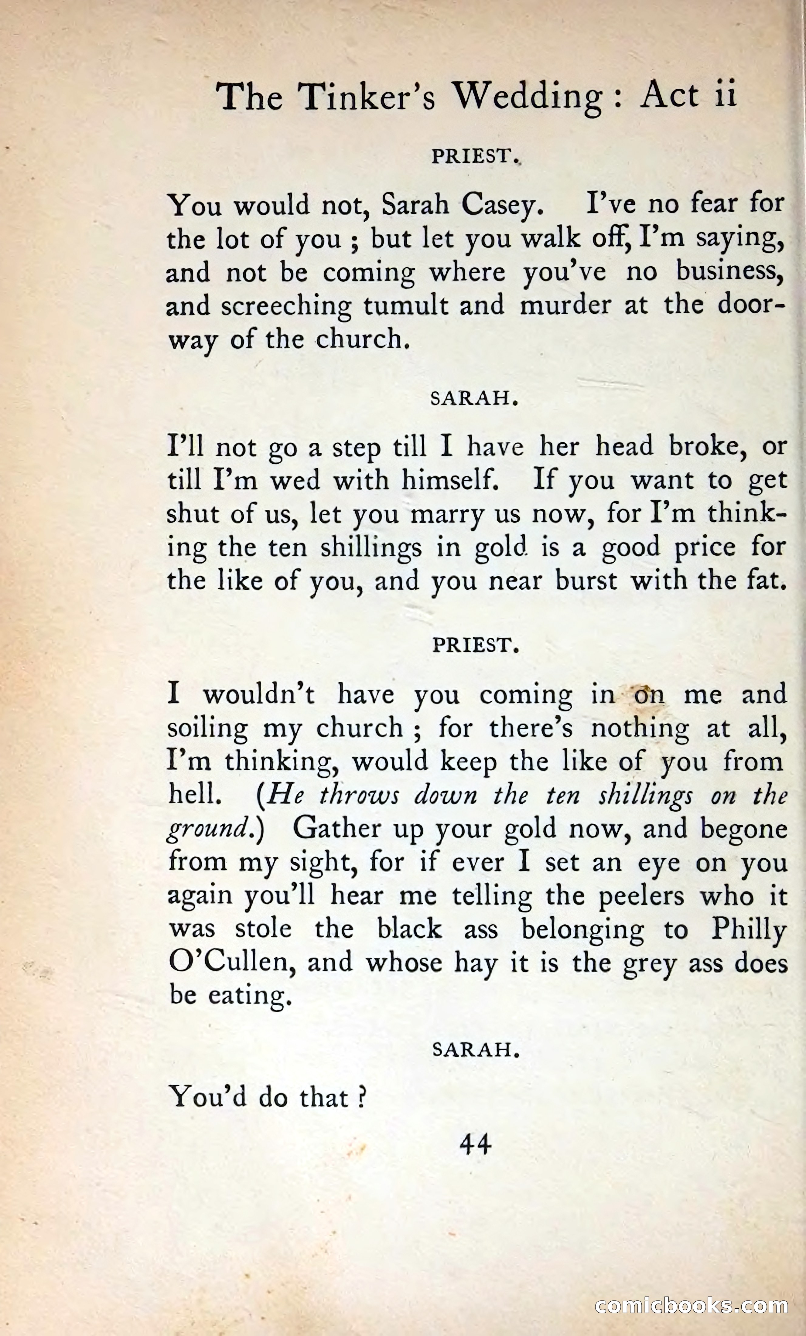 The Tinker's Wedding / Riders to the Sea / The Shadow of the Glen — page 63 of 133