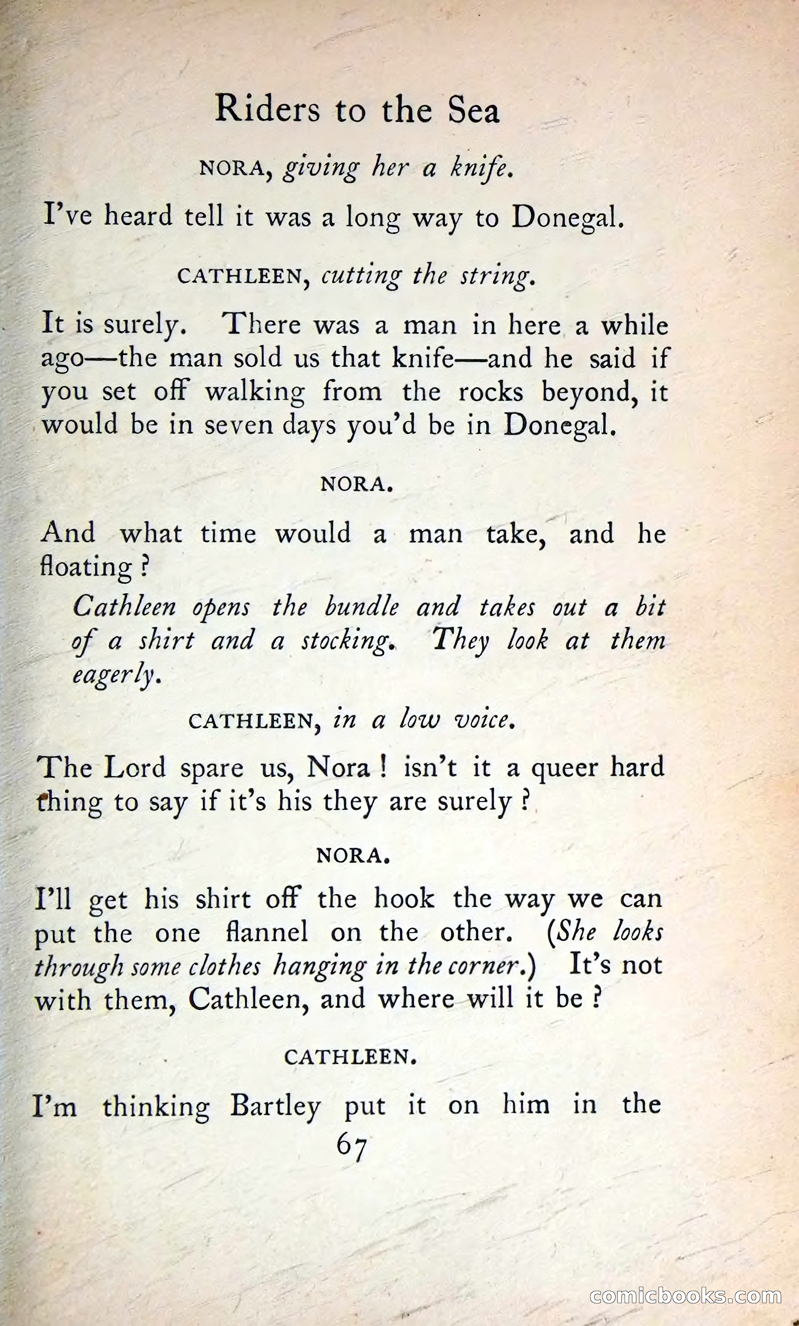 The Tinker's Wedding / Riders to the Sea / The Shadow of the Glen — page 86 of 133