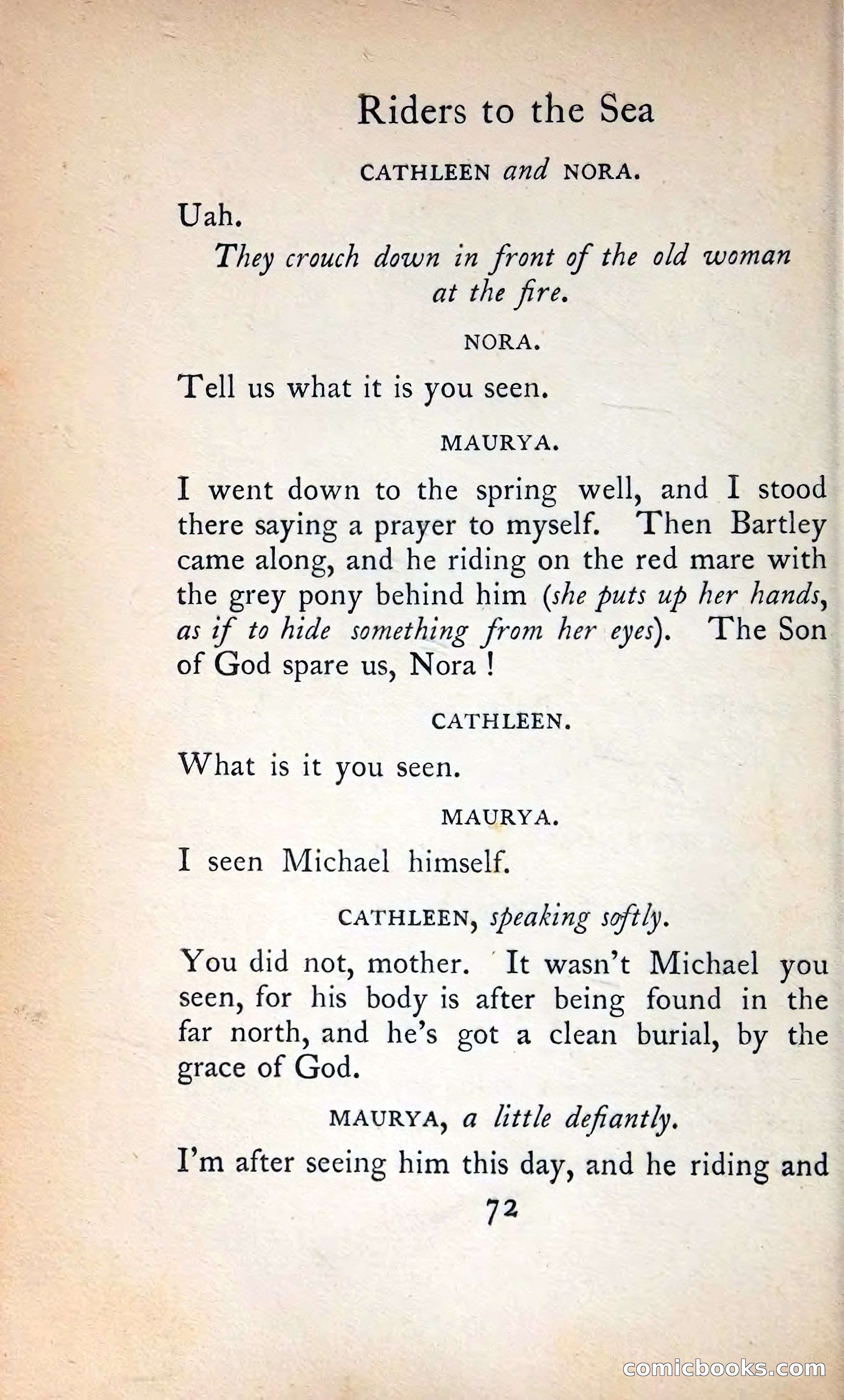 The Tinker's Wedding / Riders to the Sea / The Shadow of the Glen — page 91 of 133