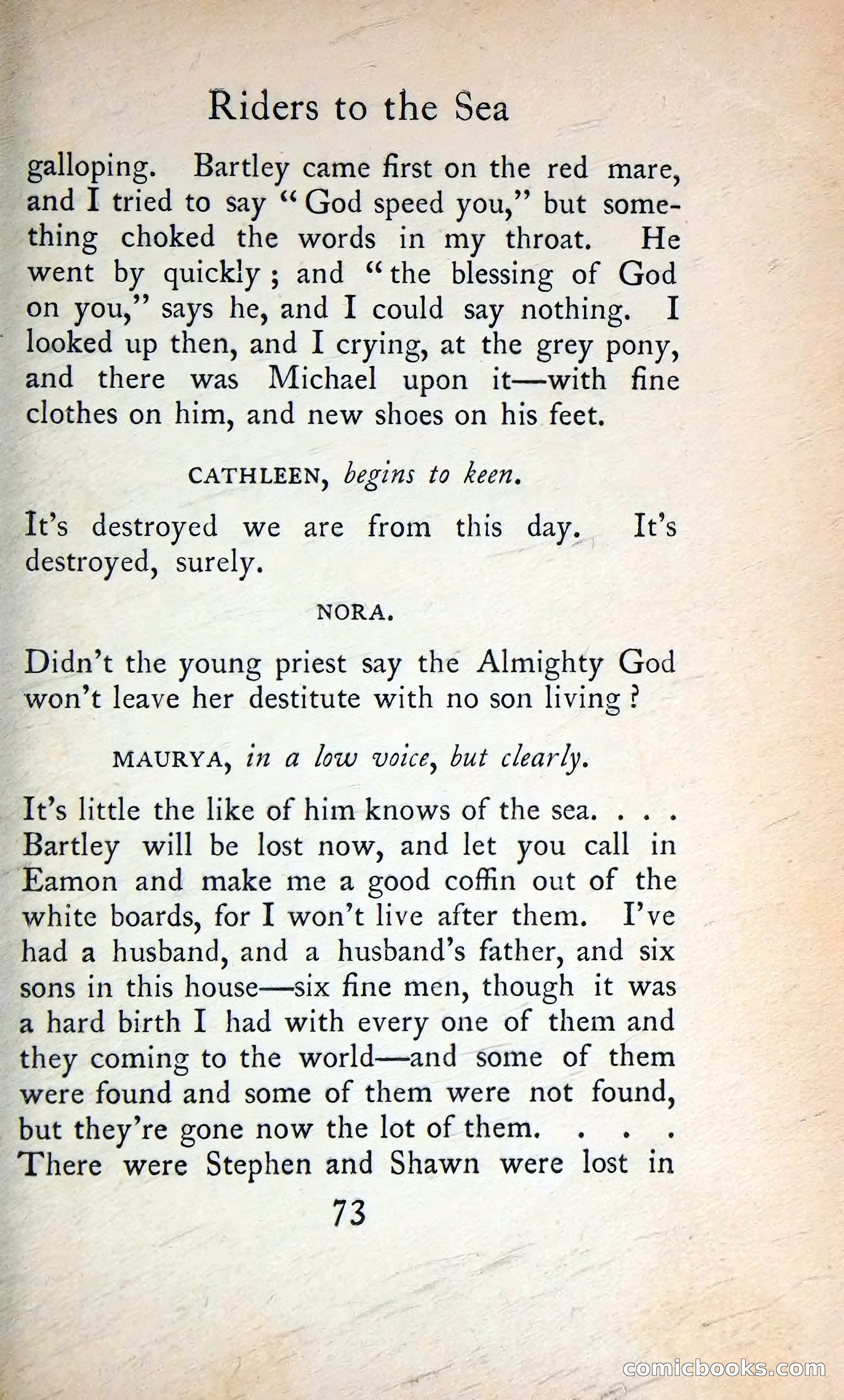 The Tinker's Wedding / Riders to the Sea / The Shadow of the Glen — page 92 of 133