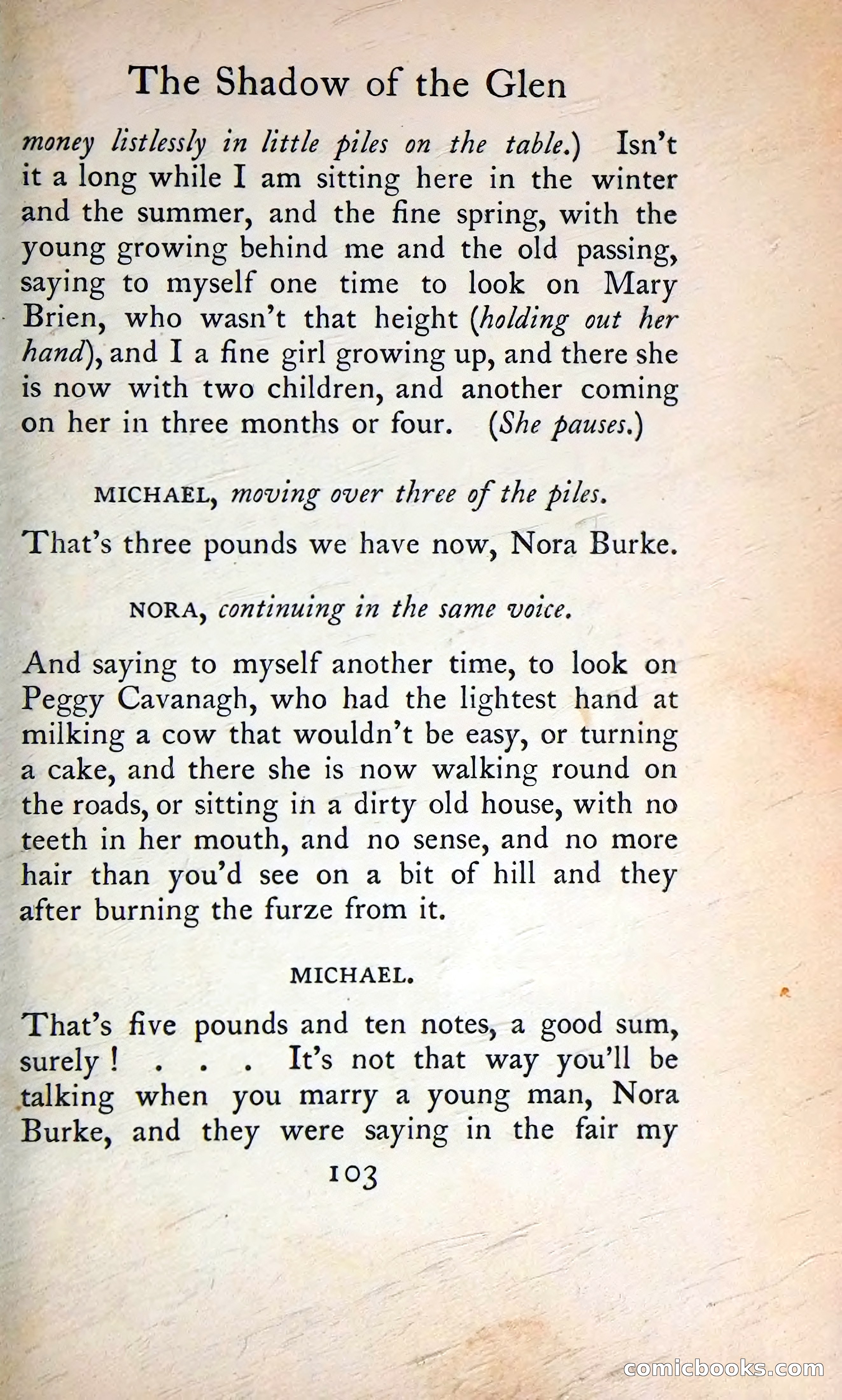 The Tinker's Wedding / Riders to the Sea / The Shadow of the Glen — page 122 of 133